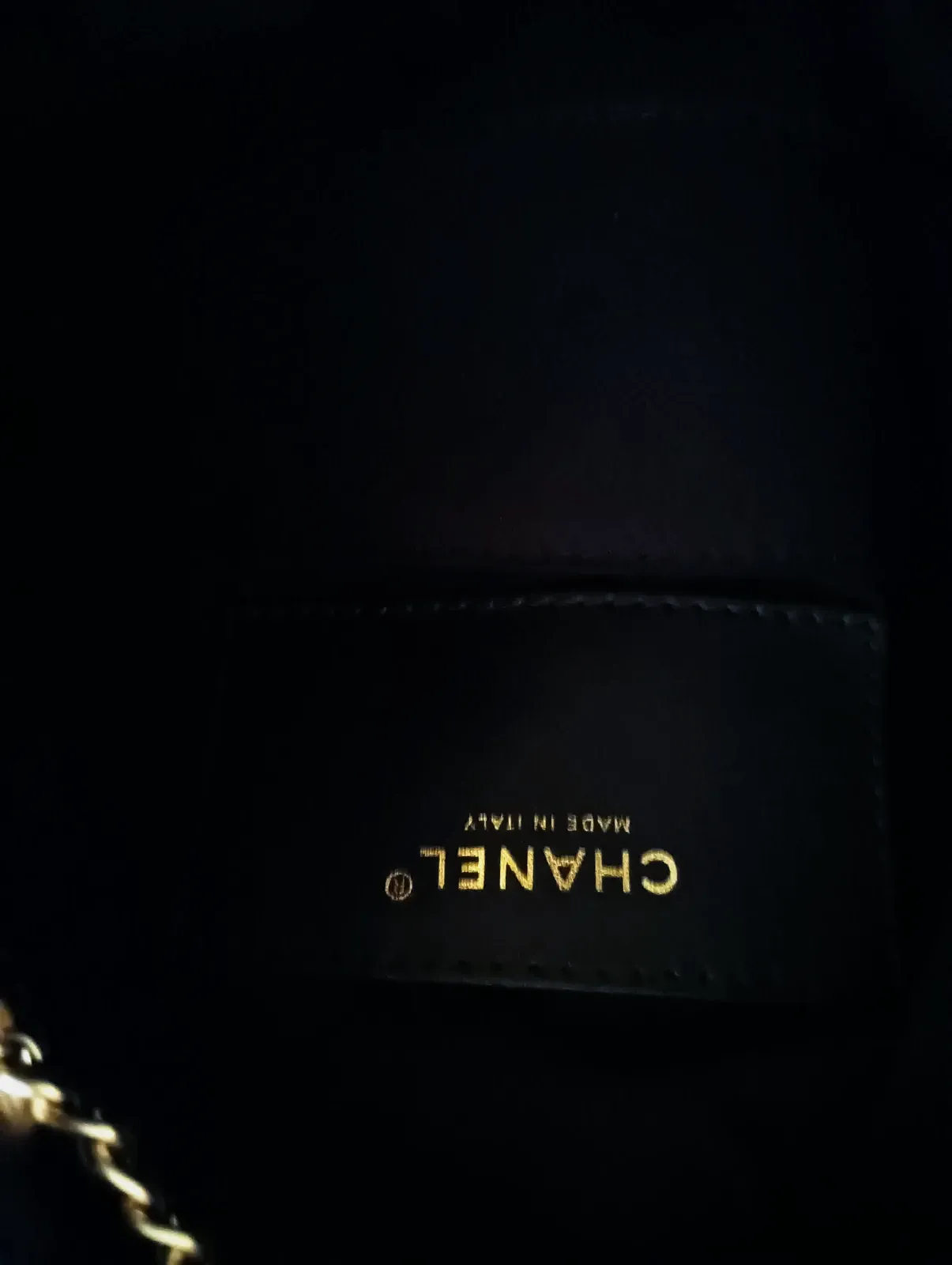 Chanel sac à main chaîne dorée noir – Chanel – noir – taille Taille unique 6