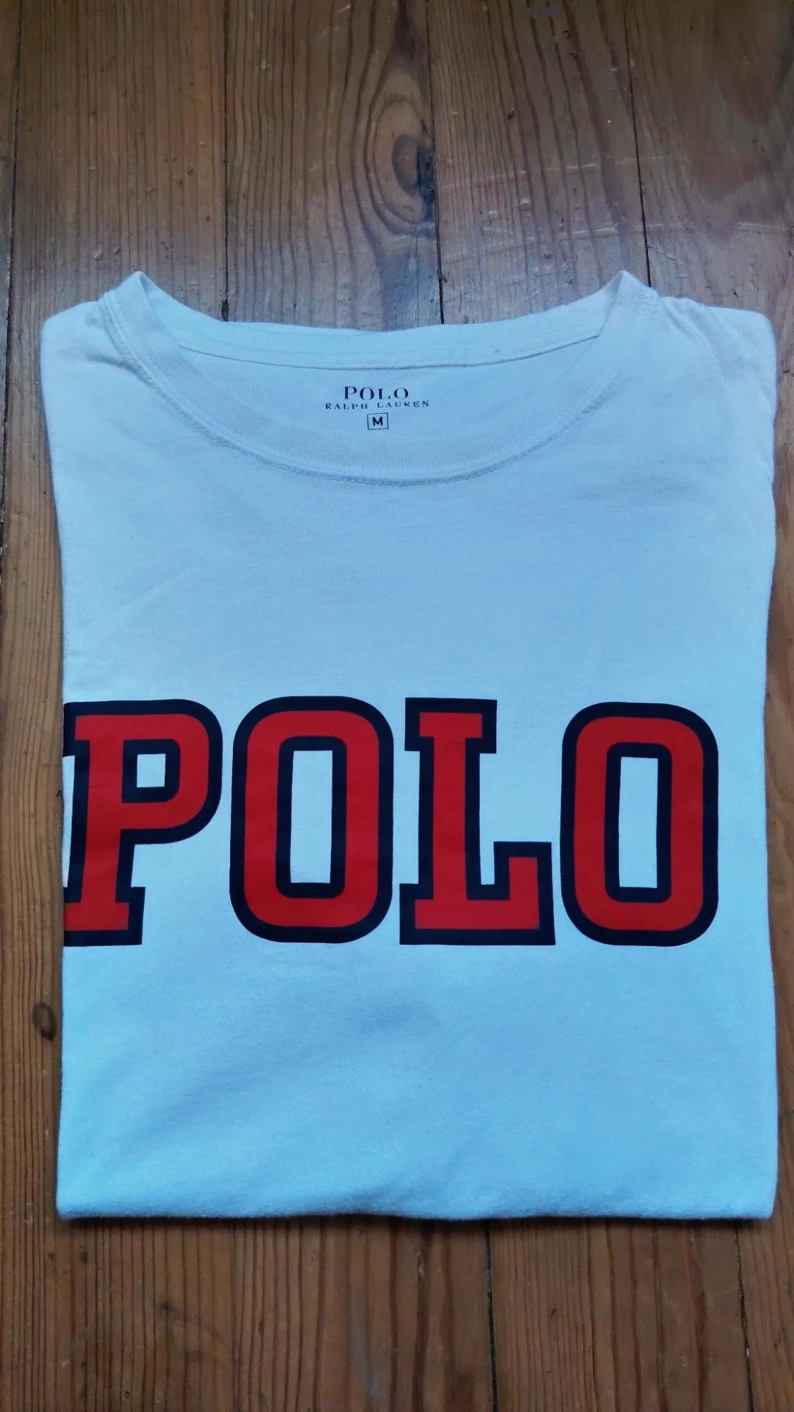 T-shirt blanc imprimé Polo Ralph Lauren taille M