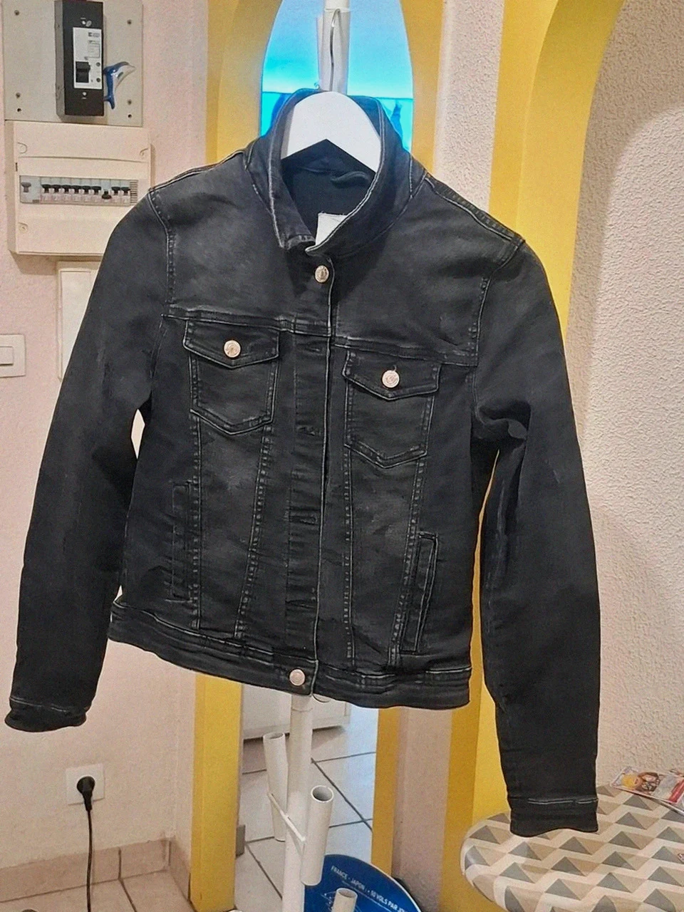 Veste en jean délavé noir Only - Taille S / 36