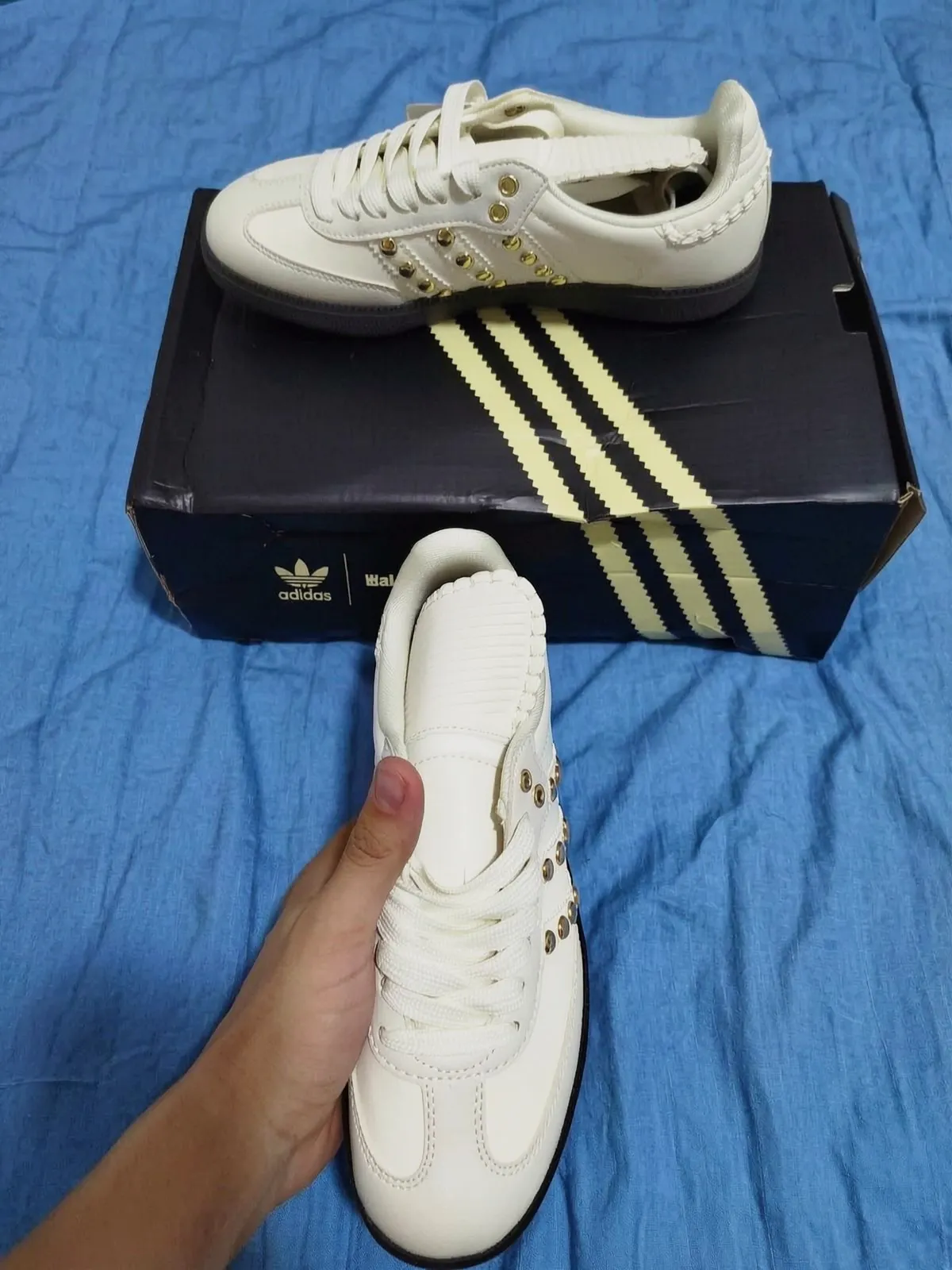 Adidas Samba Runner blanc or – Adidas – blanc 3
