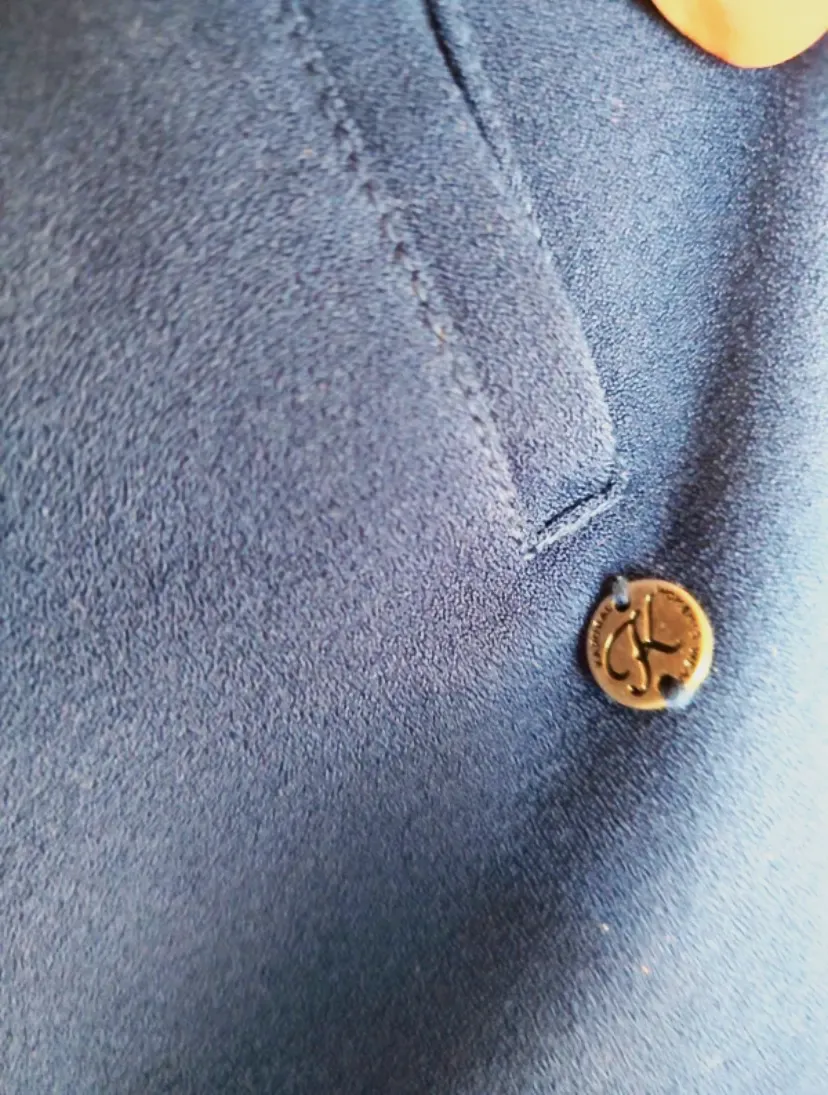 Trench bleu ceinturé manches retroussées – jolie – bleu électrique – taille Taille unique 3