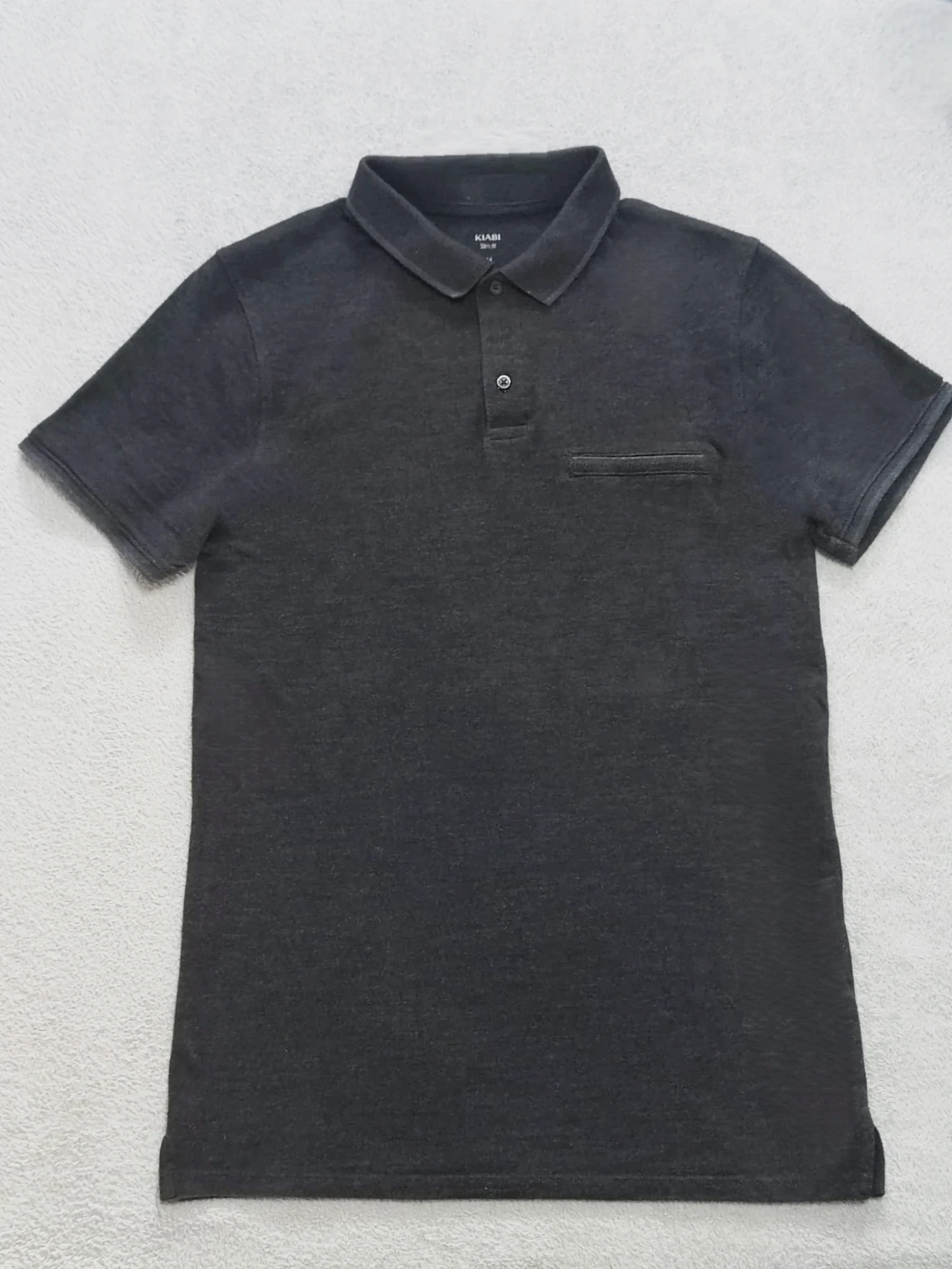 Polo Kiabi Slim Fit gris taille M – Kiabi – taille M