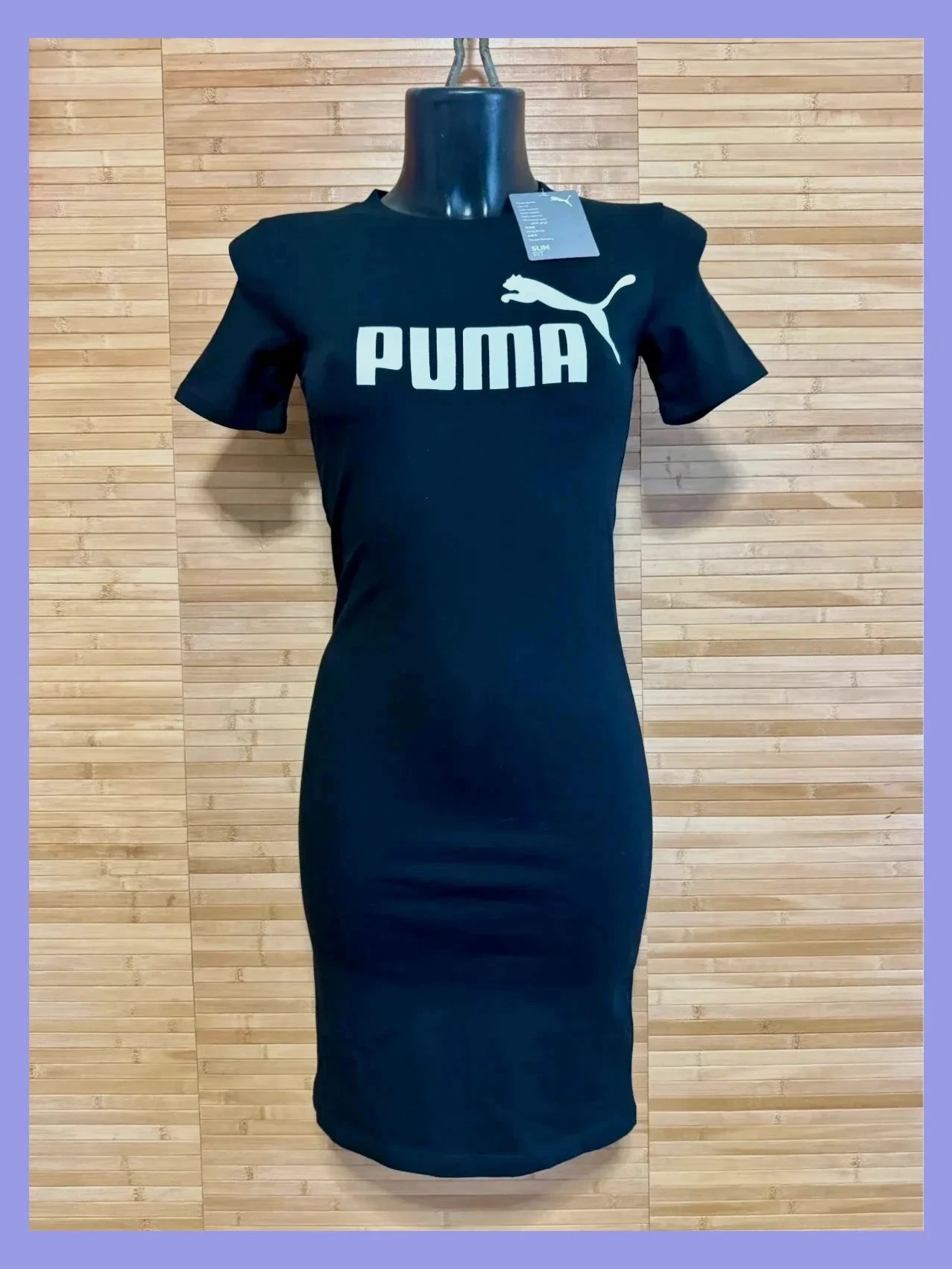 Divino vestido negro elástico marca puma , talla XS 😍