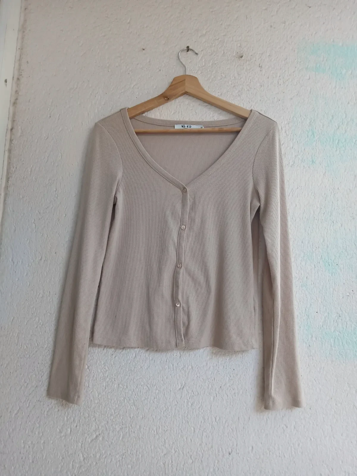 Gilet ajusté côtelé beige NA-KD - Taille XS (Très bon état) – NA kD – taille XS