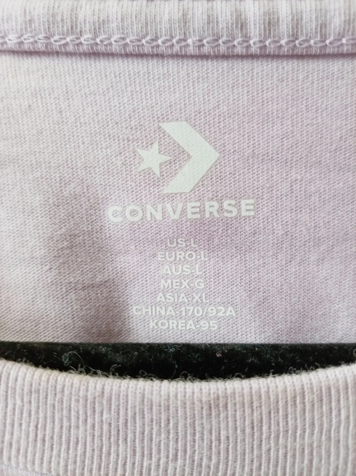 Camiseta Converse lavanda floral logo Lavender t-shirt floral print graphic L – Converse – taille L / 40 / 12 3