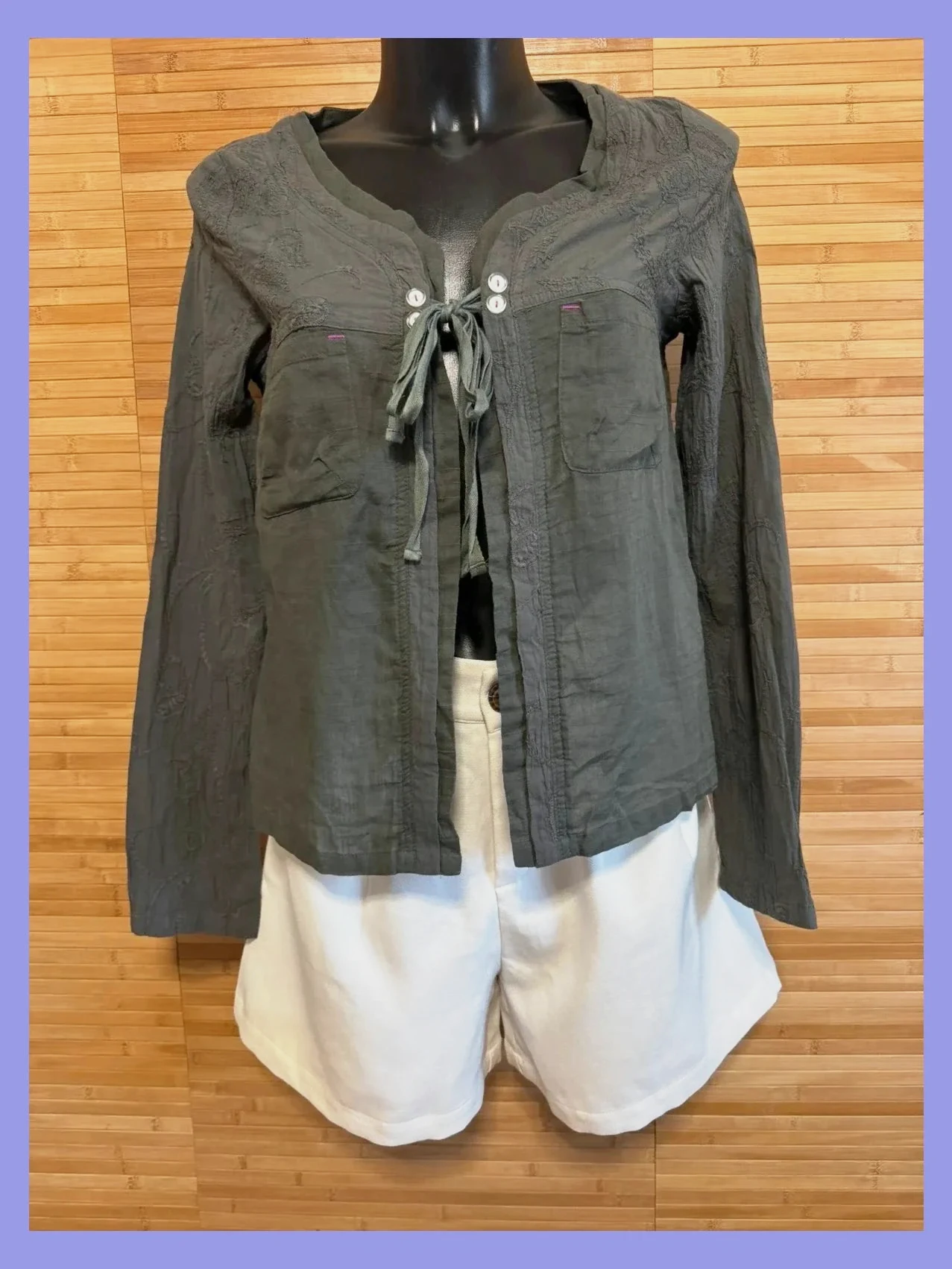 Camisa abierta de algodón talla L 😍 – langlisidan – taille L / 40 / 12