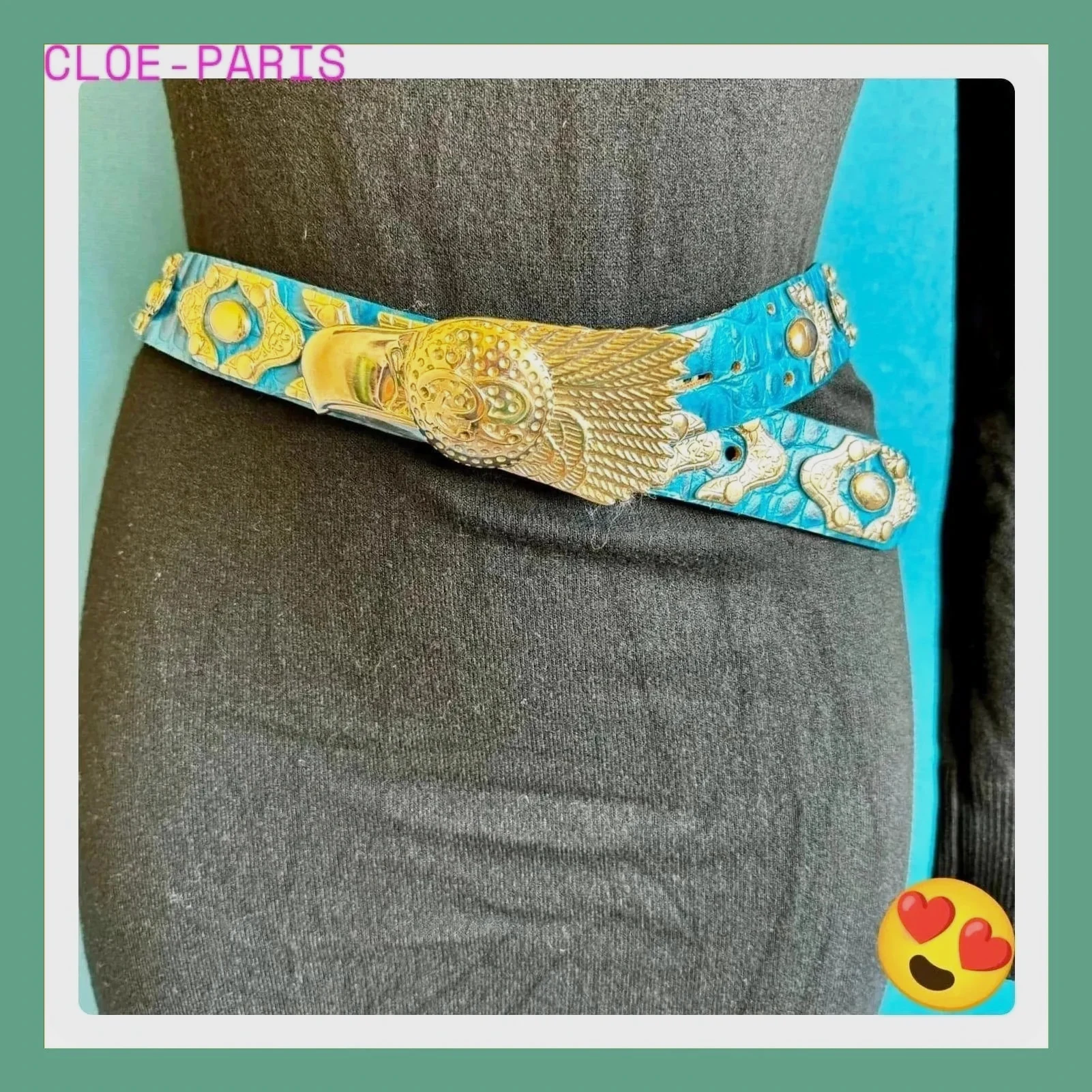 Divino cinturón vintage de piel Regina Romántica Marbella 😍 – Regina romántica Marbella – taille Ajustable
