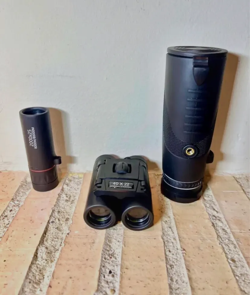 Lot de jumelles et monoculaire optiques – bon – noir 2