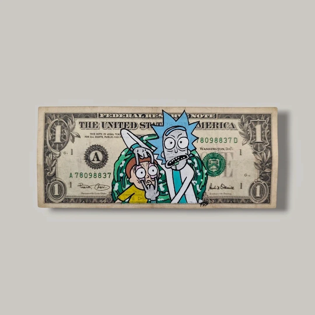 Billet Authentique Custom – USA & Rick et Morty – Captain Custom