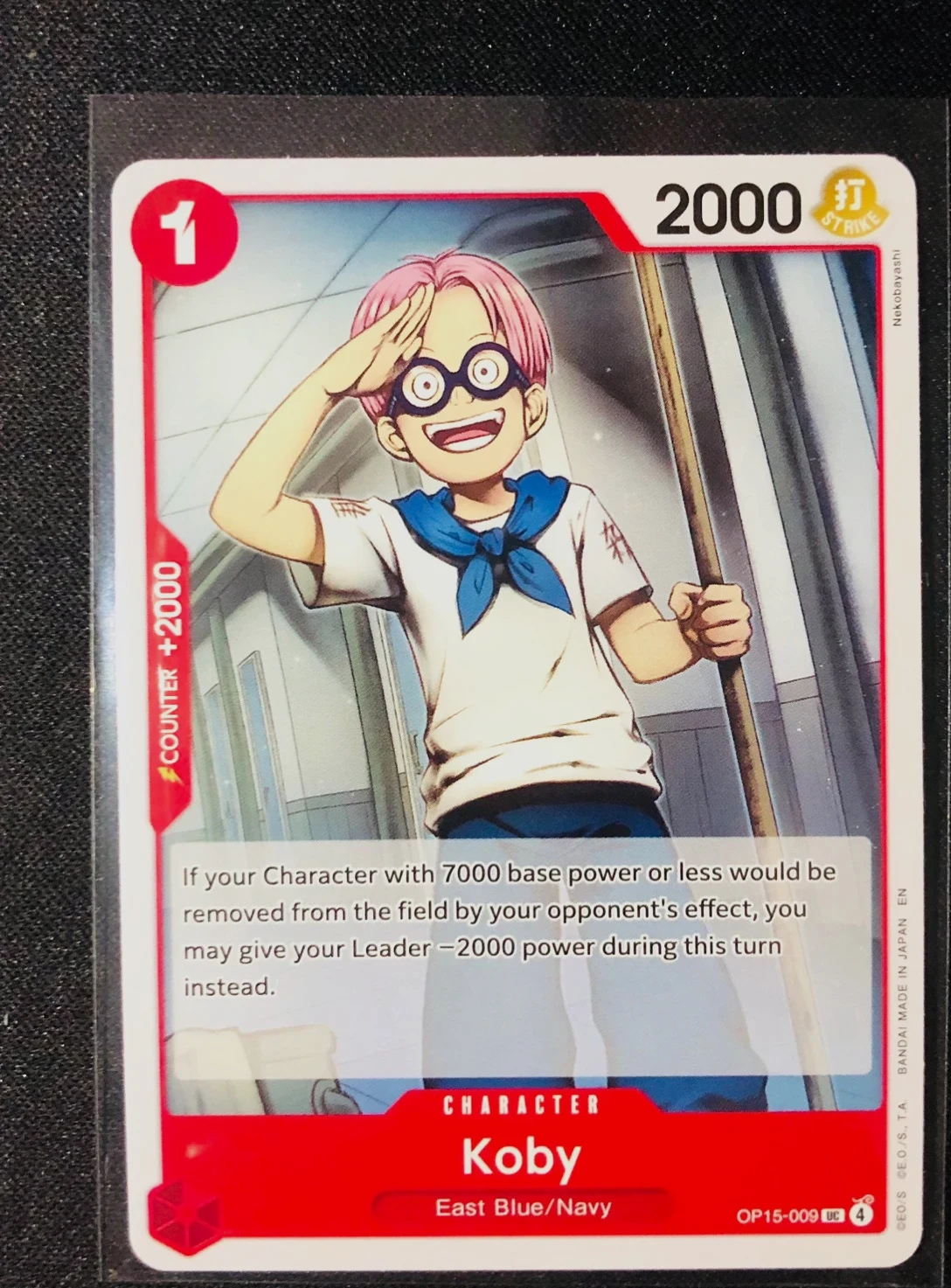 Koby OP15-009 Uncommon Character – Bandai Namco