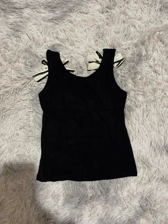 Débardeur Miu Miu noir avec nœuds – Miu Miu – taille S 3