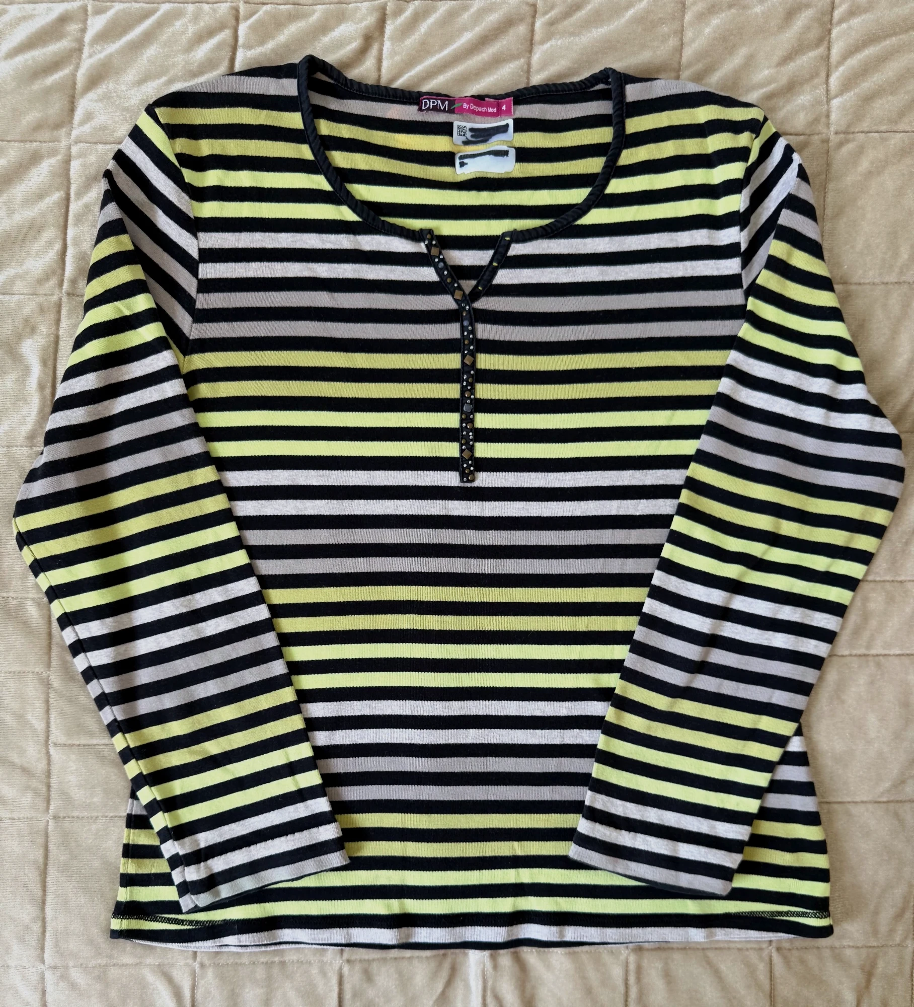 Haut manches longues rayé DPM taille 4