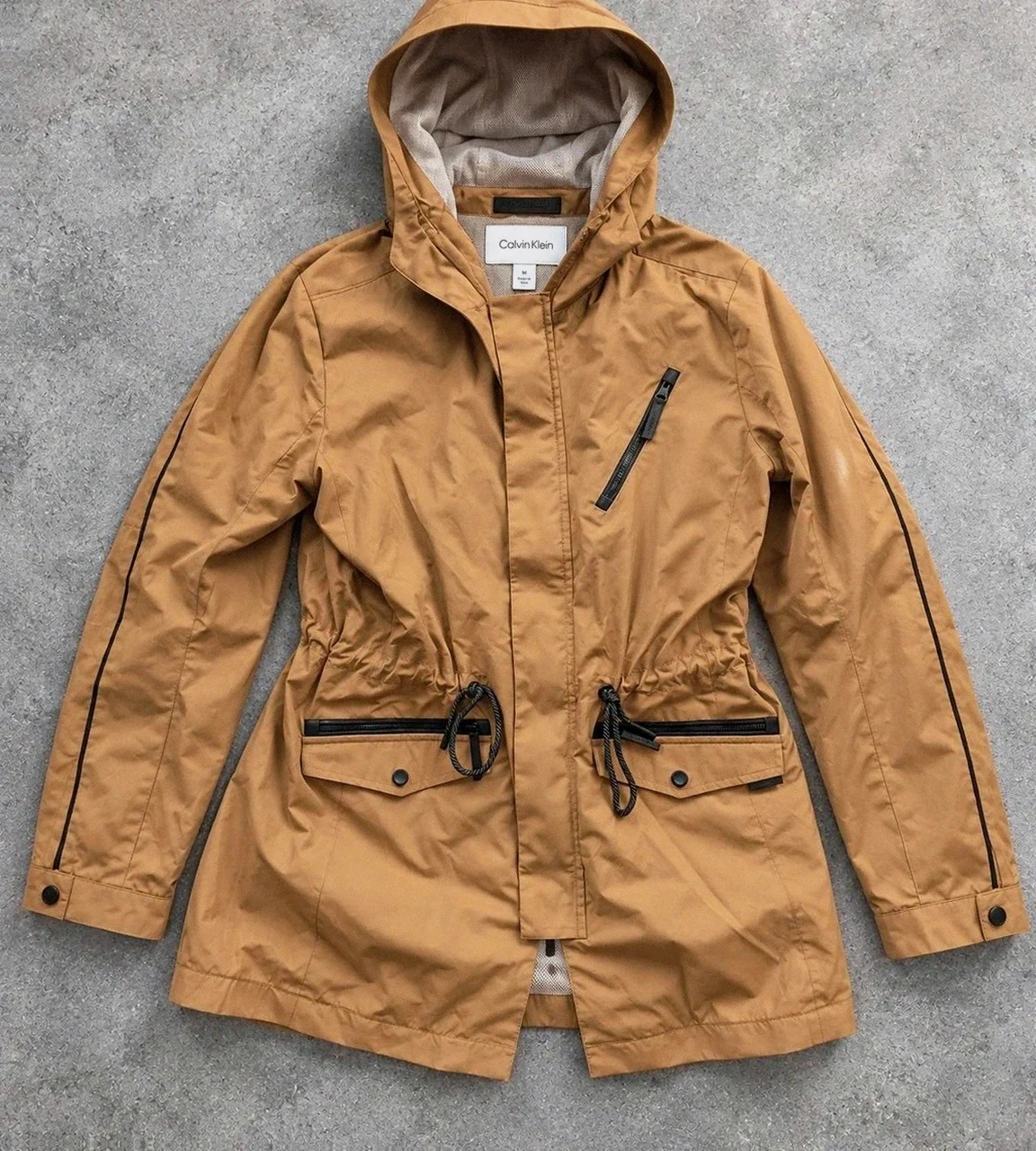 Parka Calvin Klein femme M camel – veste légère outdoor utility mi-saison