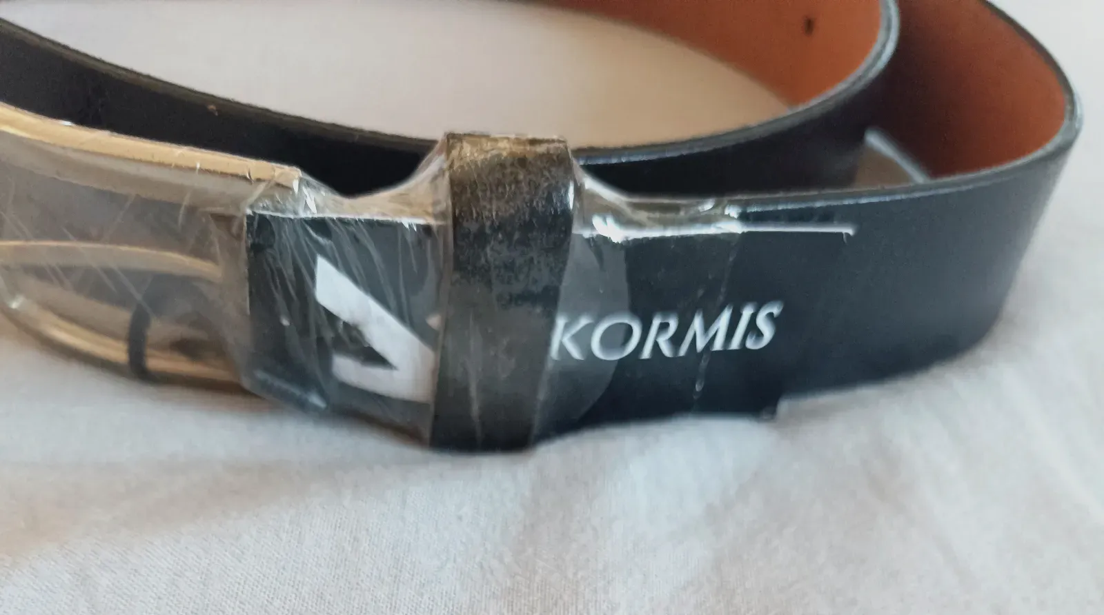Cinturón de piel negro Kormis – Kormis – taille Taille unique 5