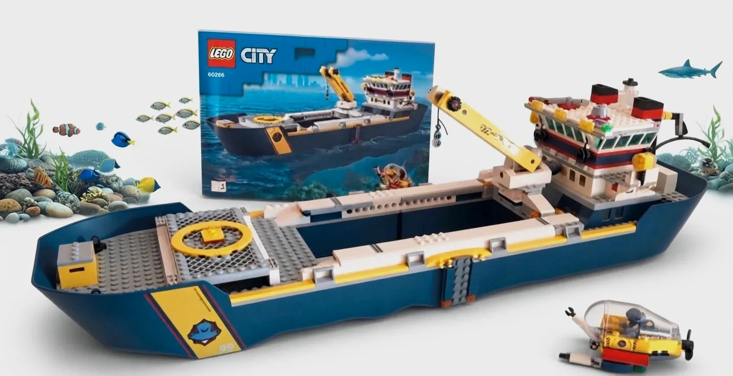 LEGO City Barco de Exploración Oceánica (60266) – LEGO City – taille 7 ans / 122 cm 2