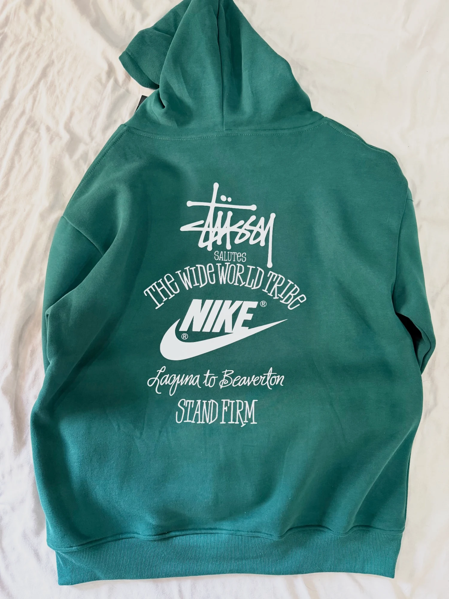 Sudadera con capucha Stüssy x Nike verde
