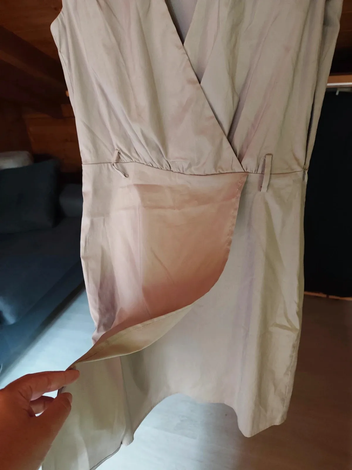 Robe Esprit beige portefeuille chic – Esprit – beige – taille M / 38 2
