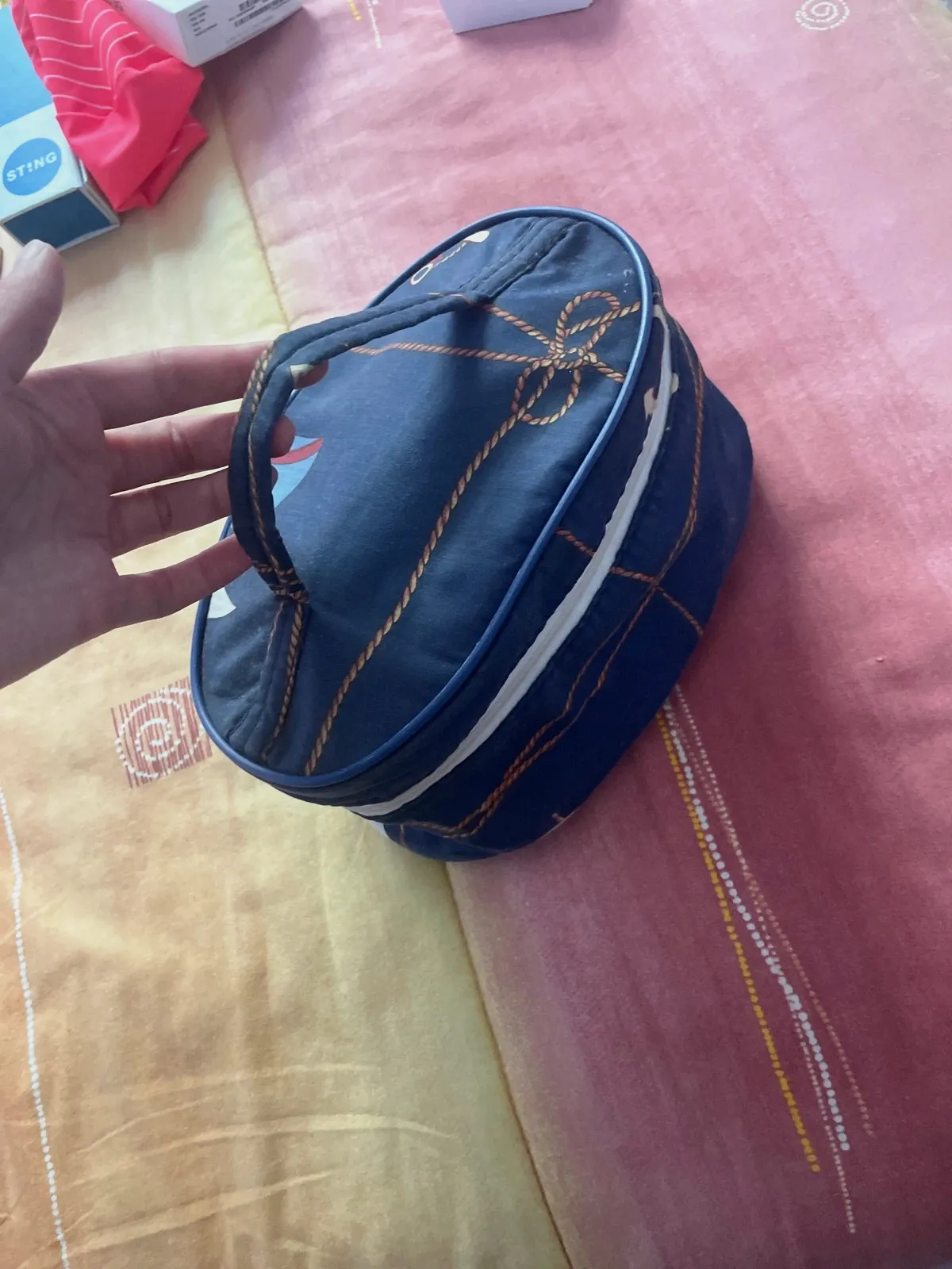 Lote de costura: neceser vintage + botones de coco – Vintage Chic 4