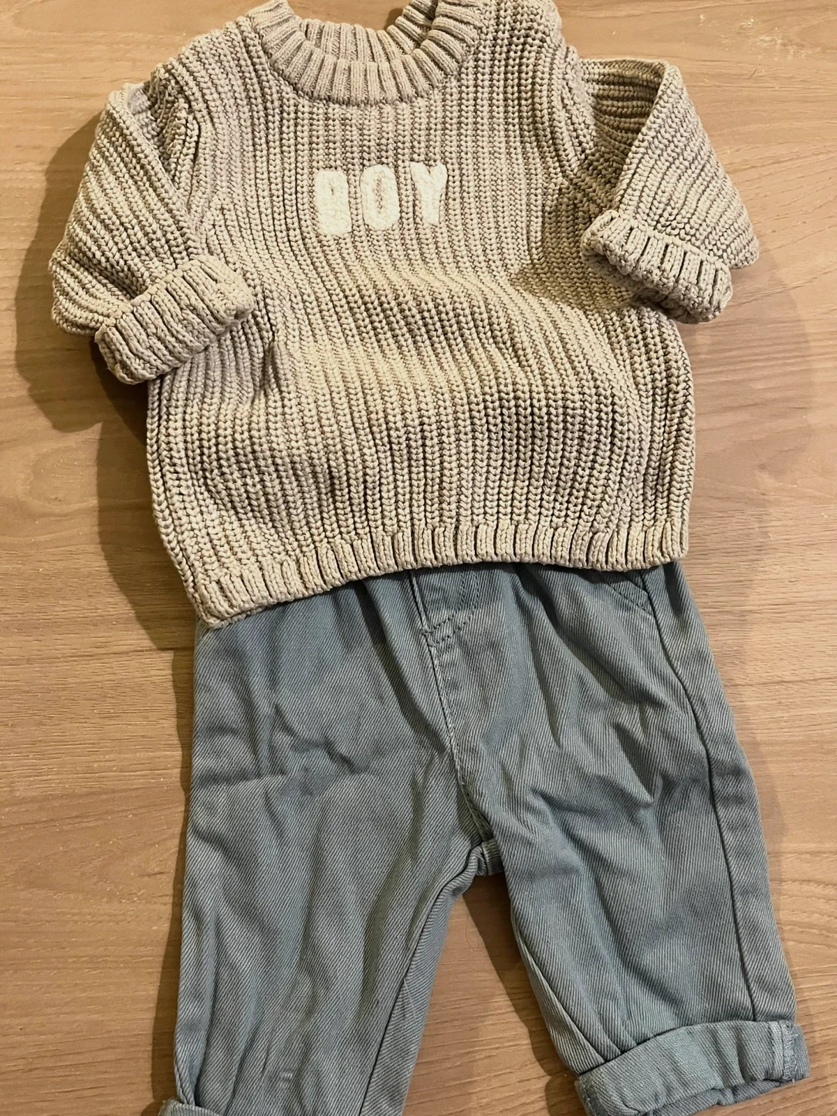 Ensemble garçons – Kiabi – taille 1-3 mois / 56 cm