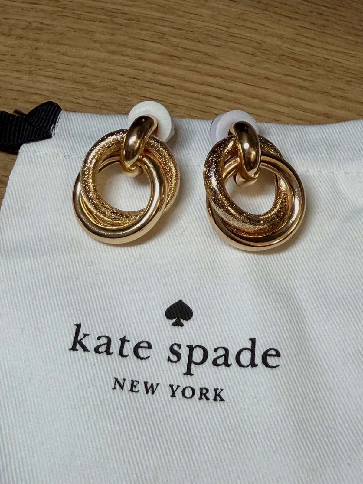 Boucles d'oreilles clips dorées Kate Spade – Kate Spade – doré – taille Taille unique 4