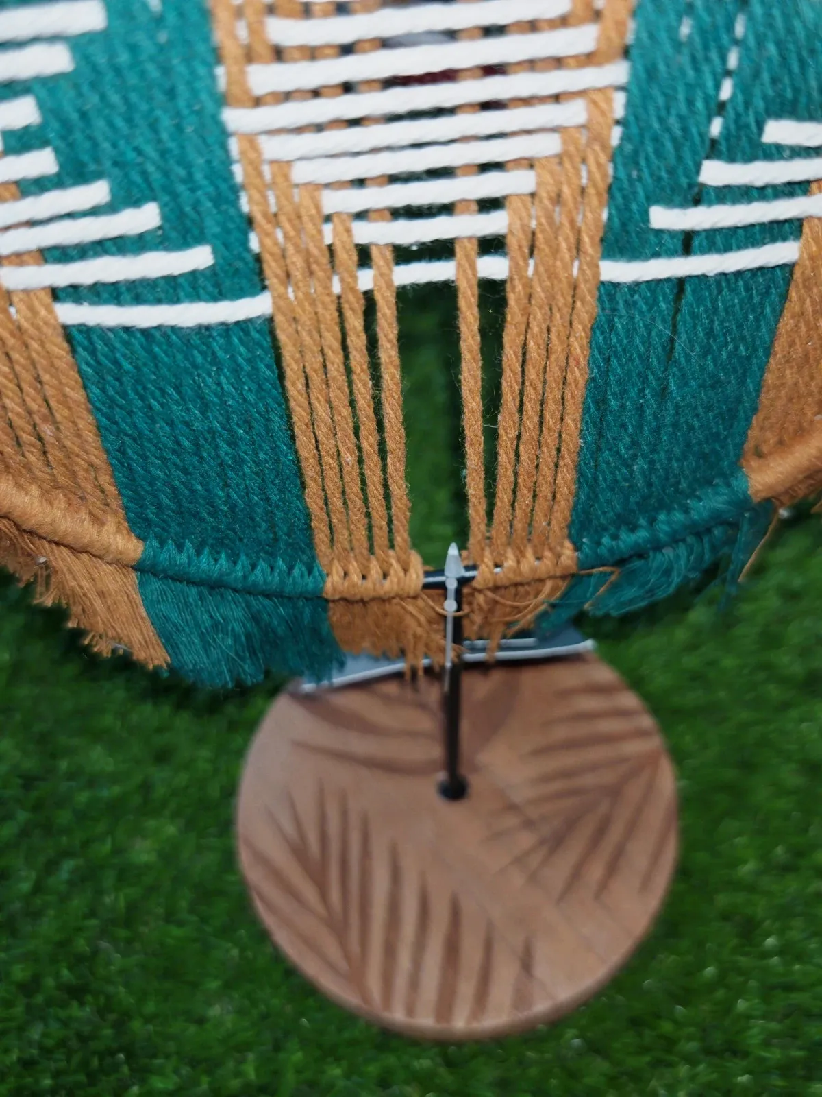 Décoration macramé Atmosphera "Alicante" sur socle en bois – Neuve – Atmosphera 5