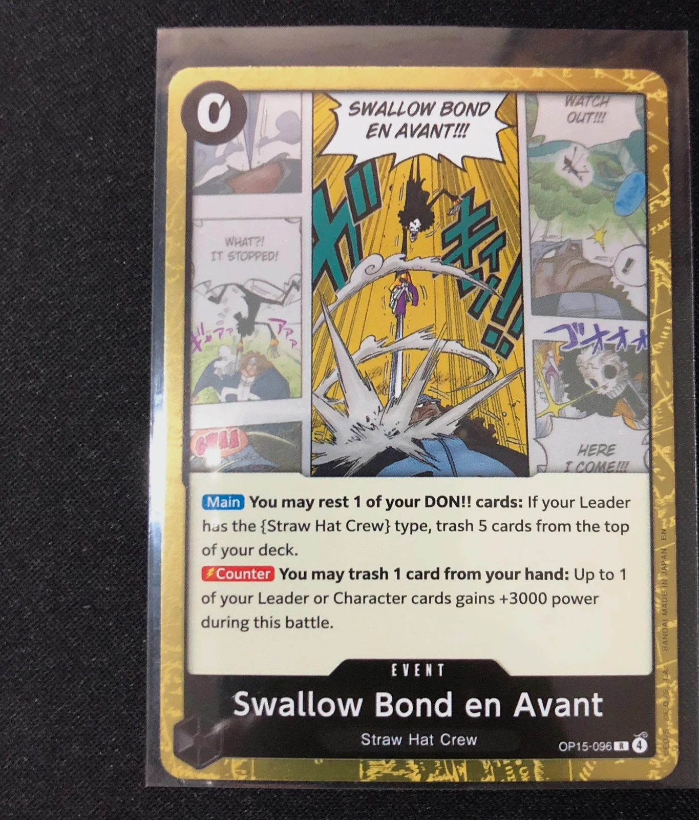 Swallow Bond en Avant OP15-096 Rare Event – Bandai Namco