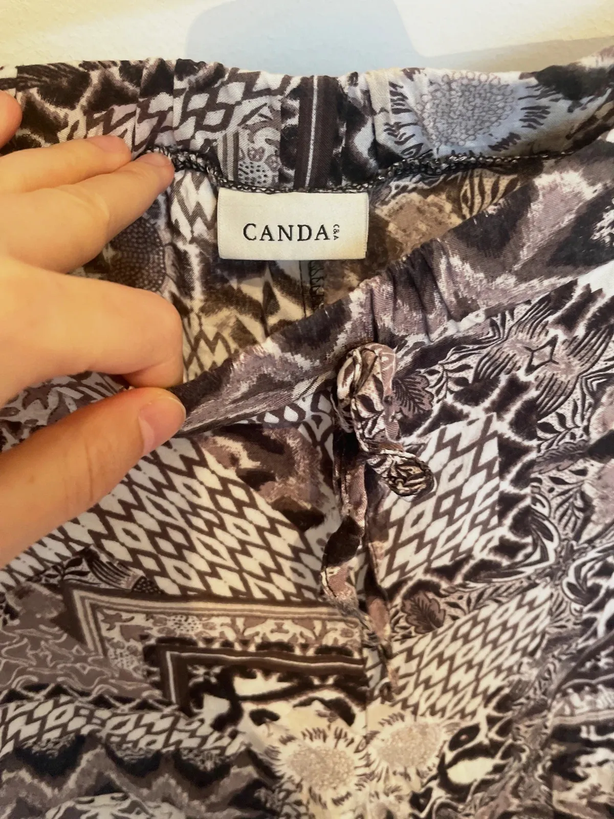 Pantalón fluido estampado geométrico C&A - Talla 46 – C&A – taille XXXL / 46 / 18 3