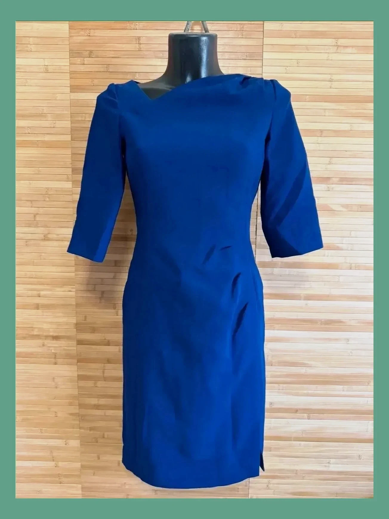 Elegante vestido de L.K. bennett talla 36 , color morado azulado 😍
