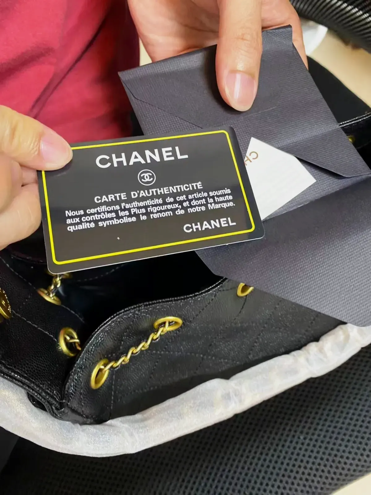 Chanel Sac à Main Noir Chaîne Dorée – Chanel – noir – taille Taille unique 5