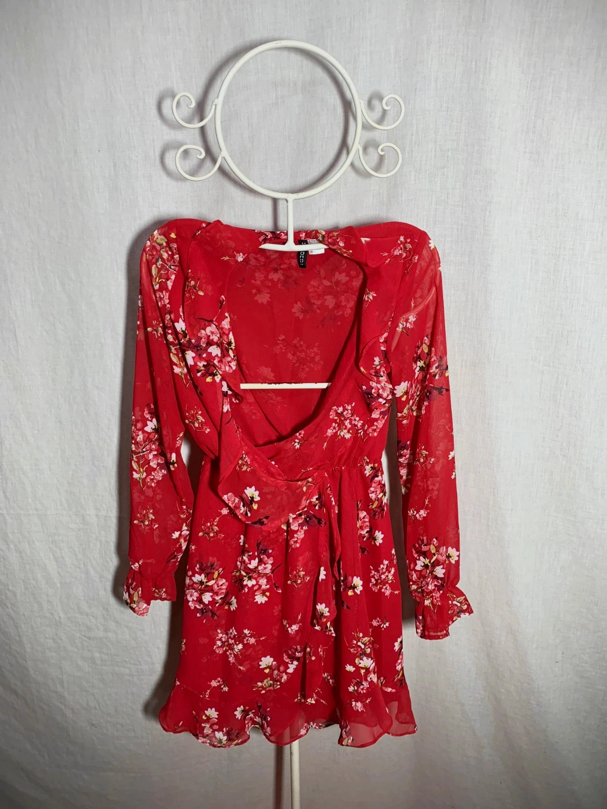 Vestido Rojo Estampado Floral | Red Floral Dress | H&M Divided – H&M – taille XXS / 32 / 4