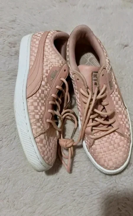 Vans carreau rose poudré
