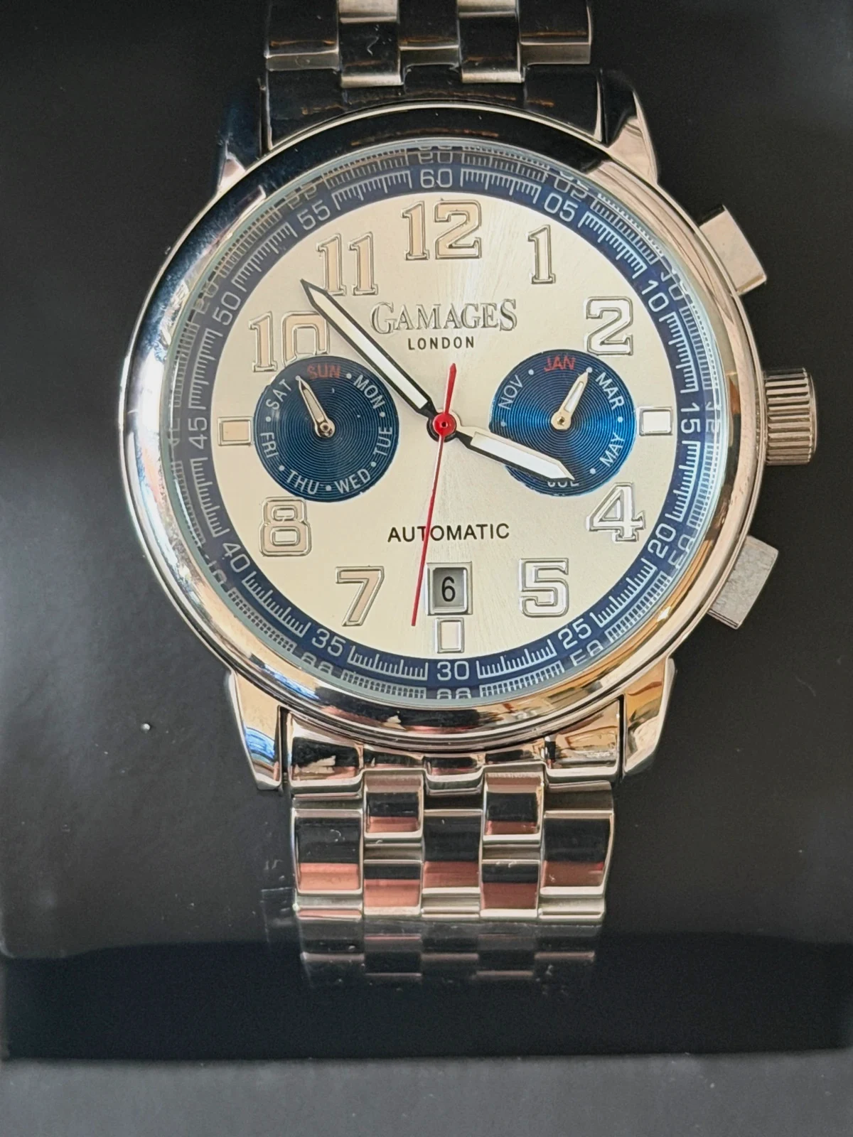 Montre Automatique Gamages London "Triple Date" Neuve