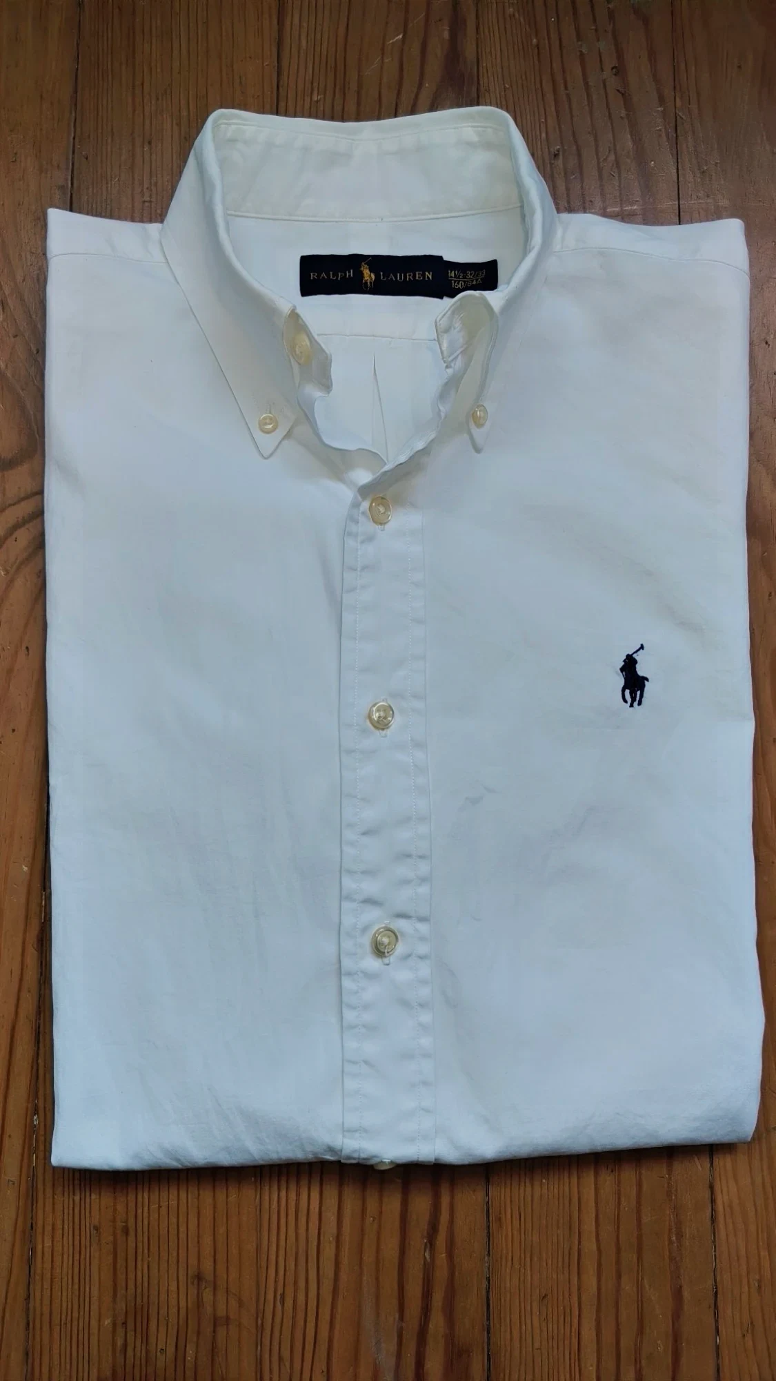 Chemise Ralph Lauren blanche à manches longues