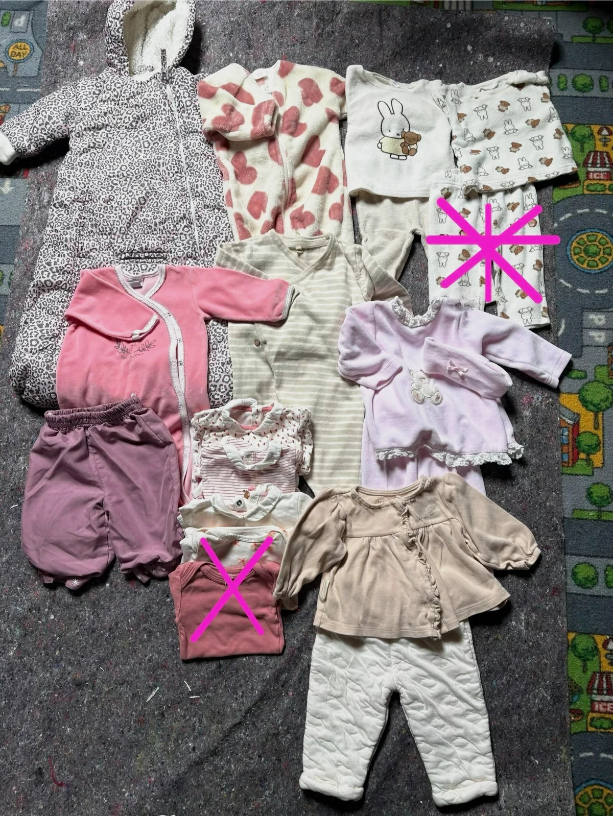 lot de 10 vêtements bébé 68 cm (3-6 mois)