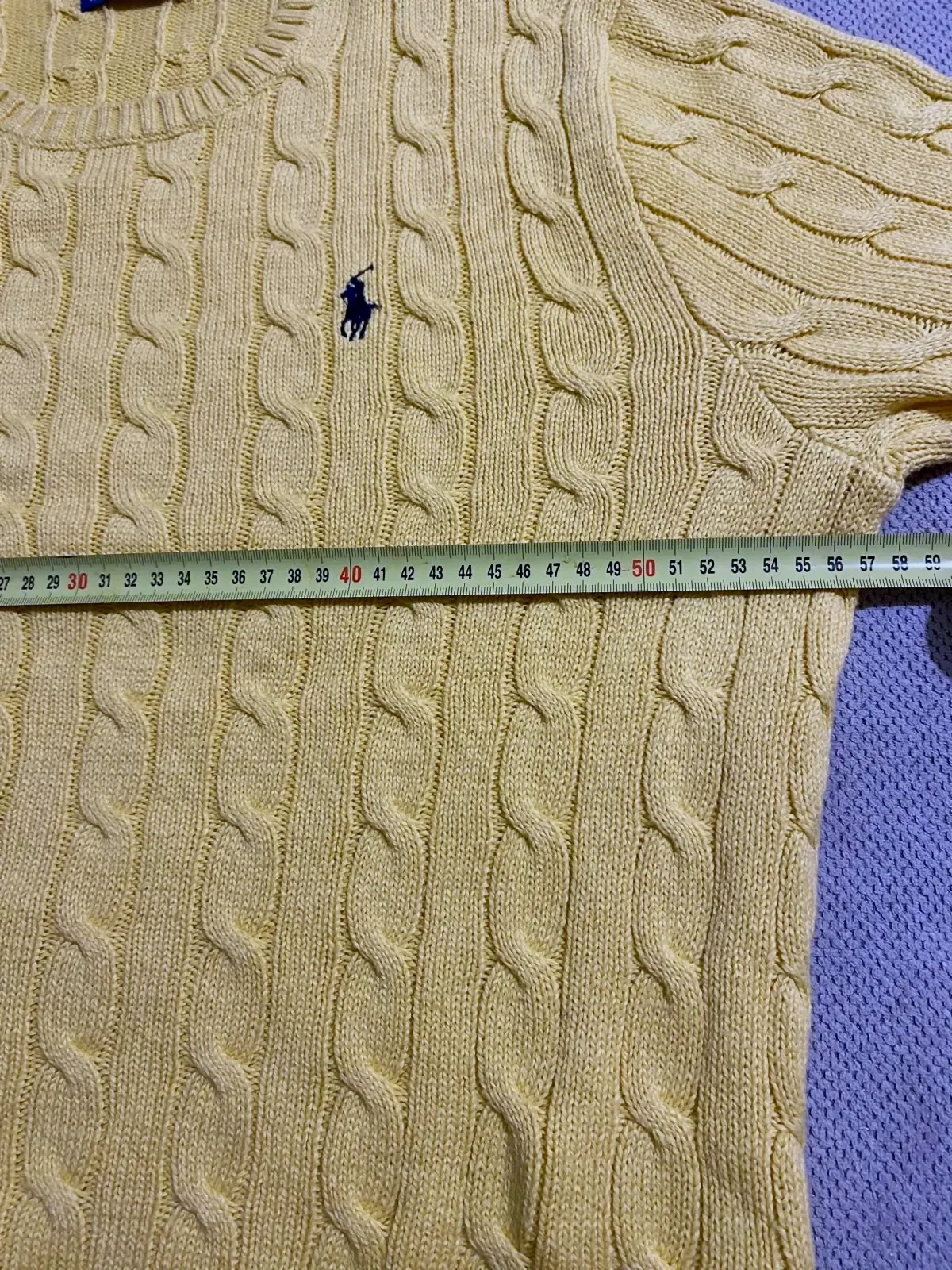 Pull Polo Ralph Lauren, pull torsadé en maille Taille : L – Polo Ralph Lauren – jaune – taille L 4