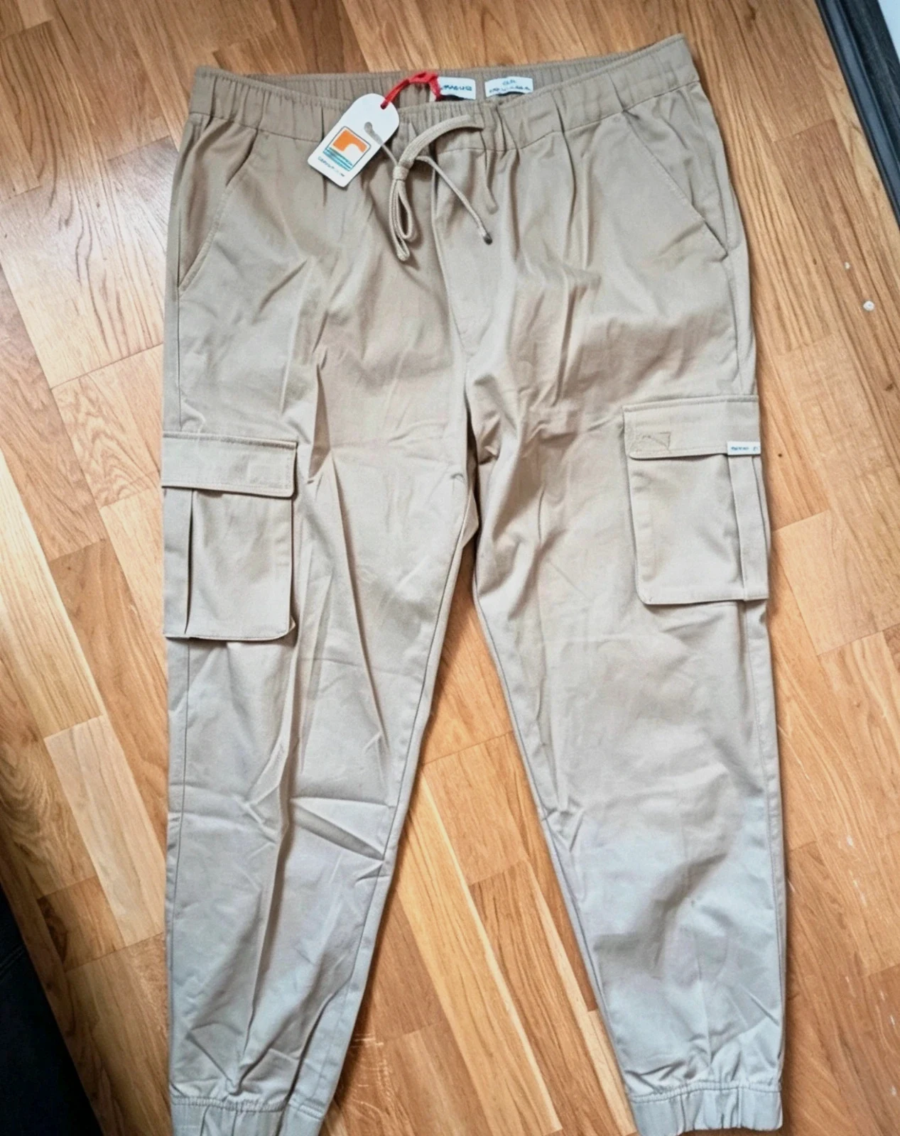 New Men's SoulCal & Co Cargo Trousers Beige/Natural 2XL gorpcore y2k streetwear