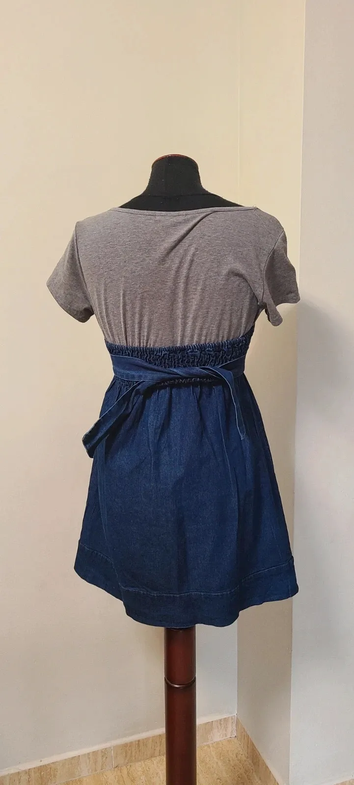 Vestido vaquero talla M superpuesto – Klever Mode – taille M / 38 / 10 3