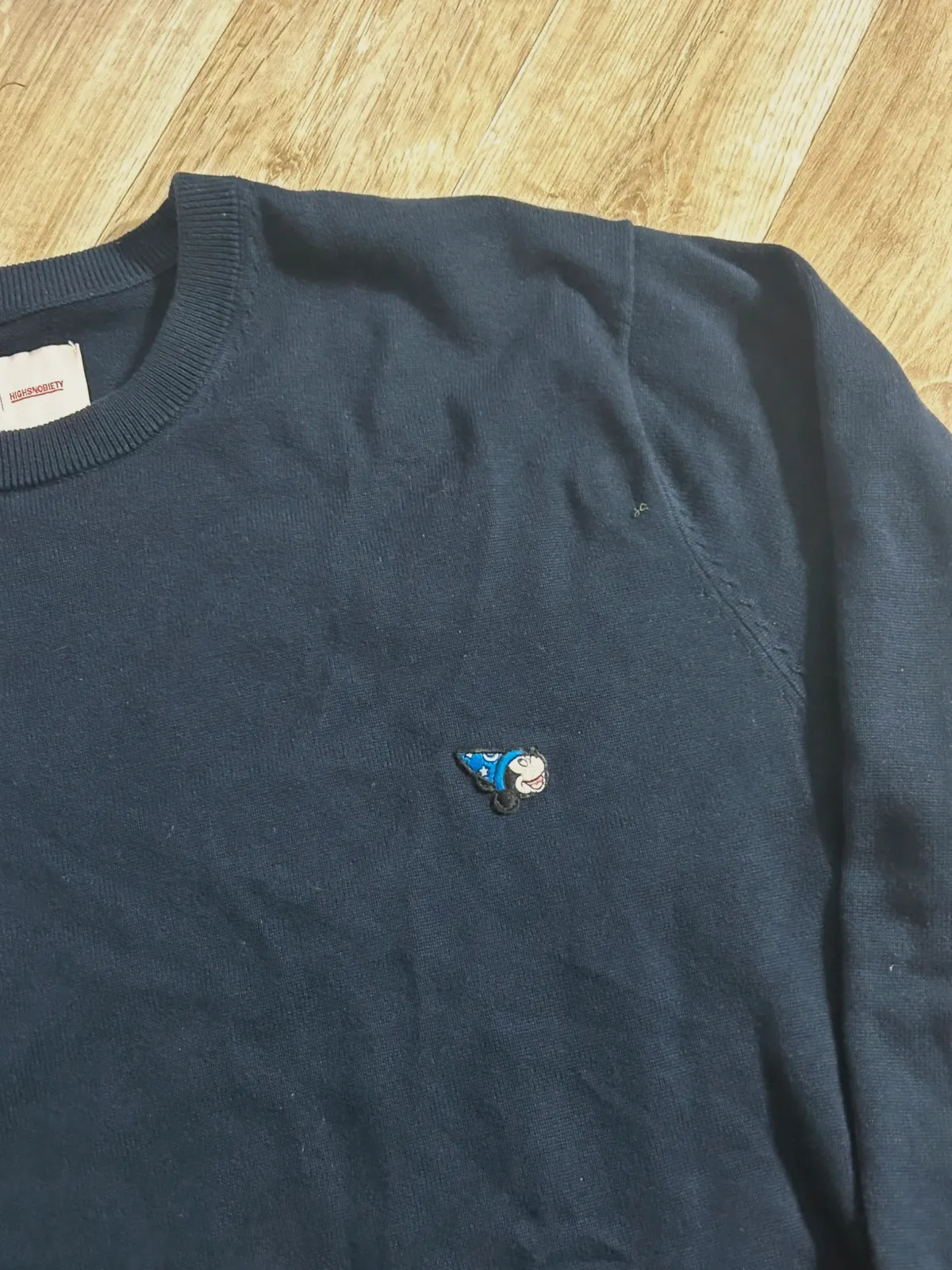 Disney Highsnobiety Homme Pull Mickey Fantasia XXL 100% Coton Bleu Marine Brodé Streetwear Luxe – Highsnobiety – taille XXL 3