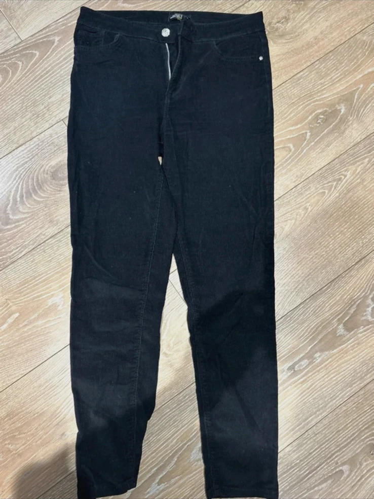 Pantalon Femme velour noir de facto taille 36