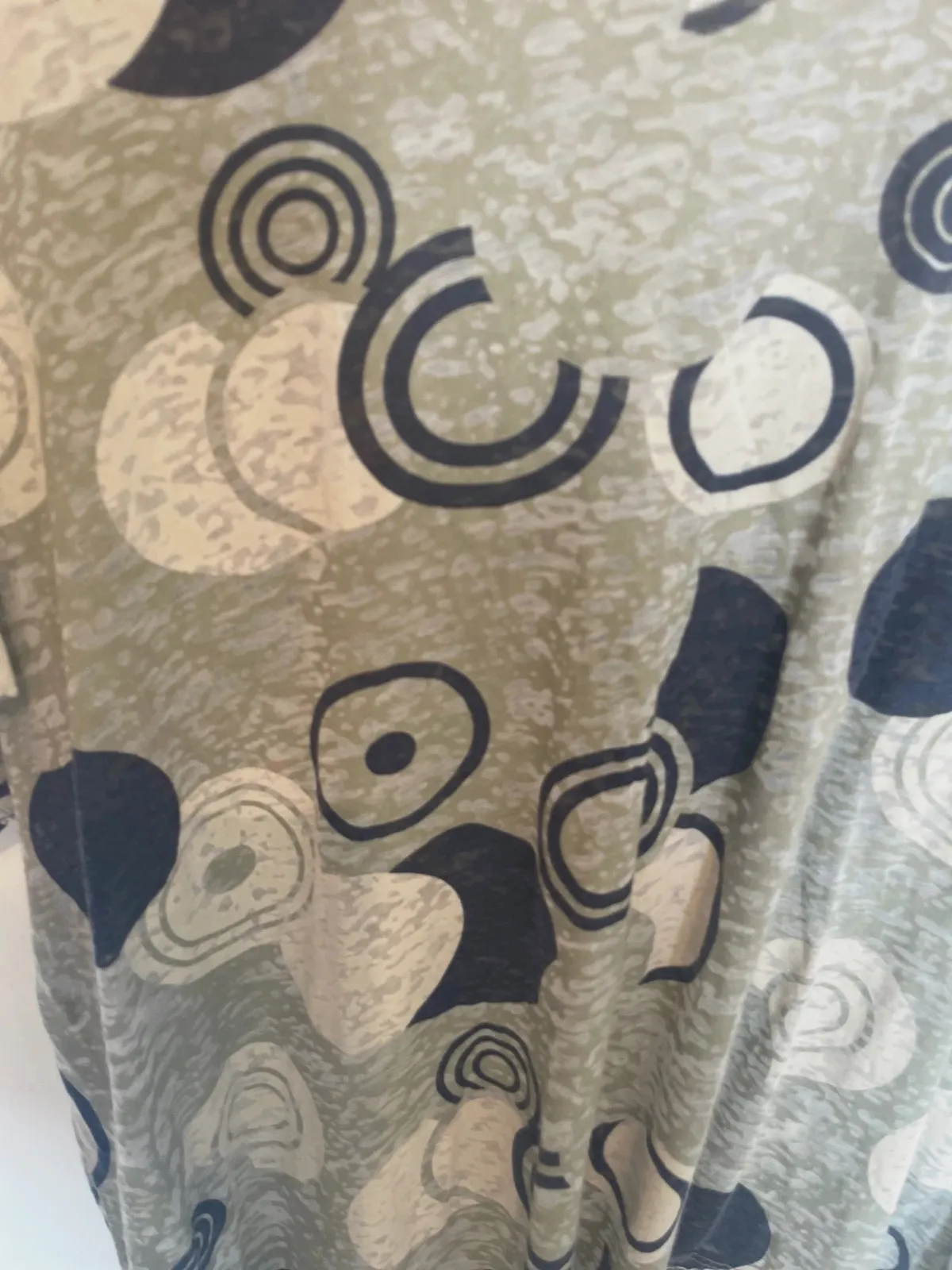 Camiseta Manga Japonesa Boho-Chic • Estampado Geométrico – Italia – taille XL / 42 / 14 4