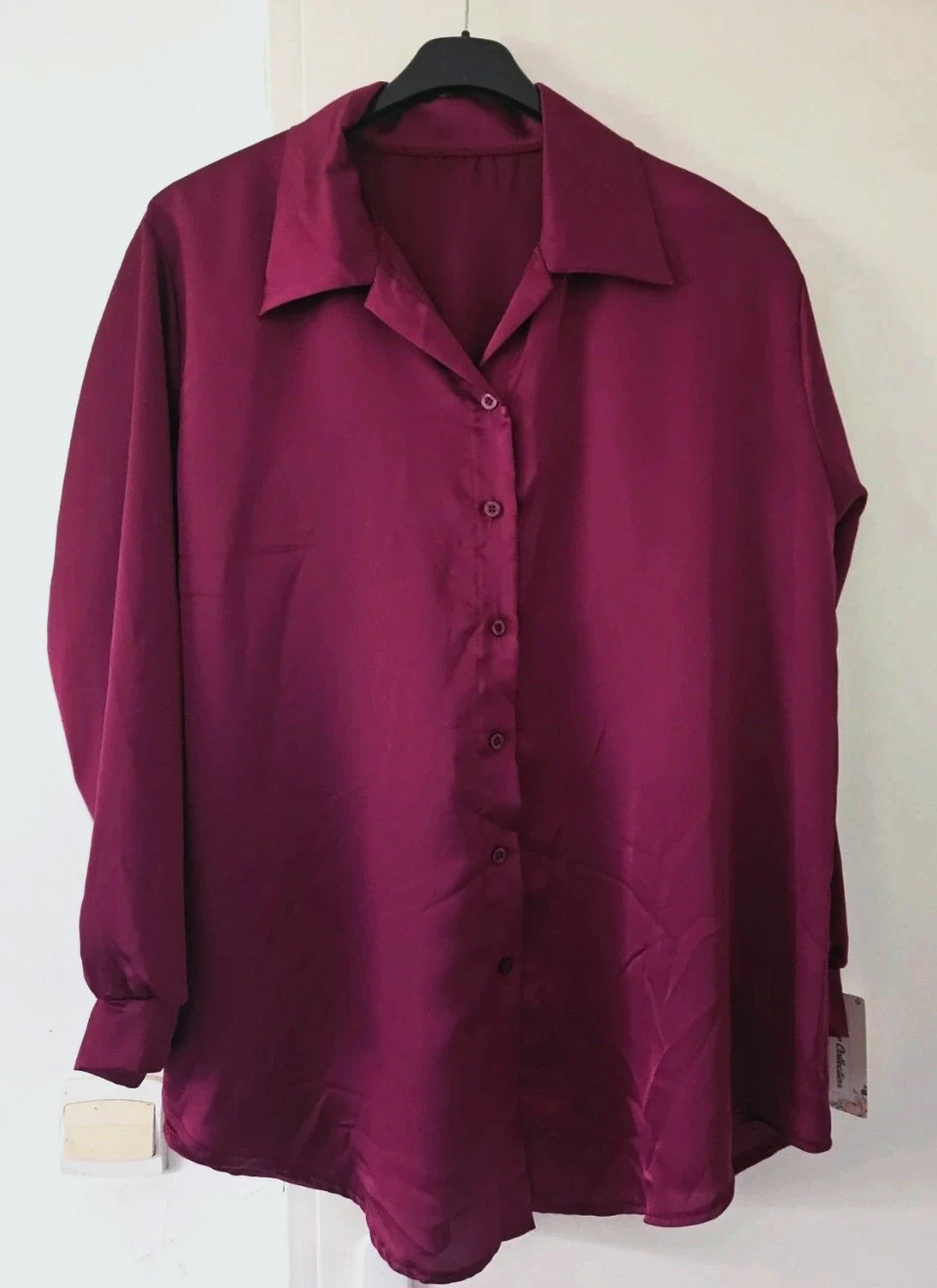 🌺Magnifique Chemise satinée oversize (viscose) - TU 42 au 46- Made in Italy🌺 – Boutique Parisienne – taille XXL / 44 / 16