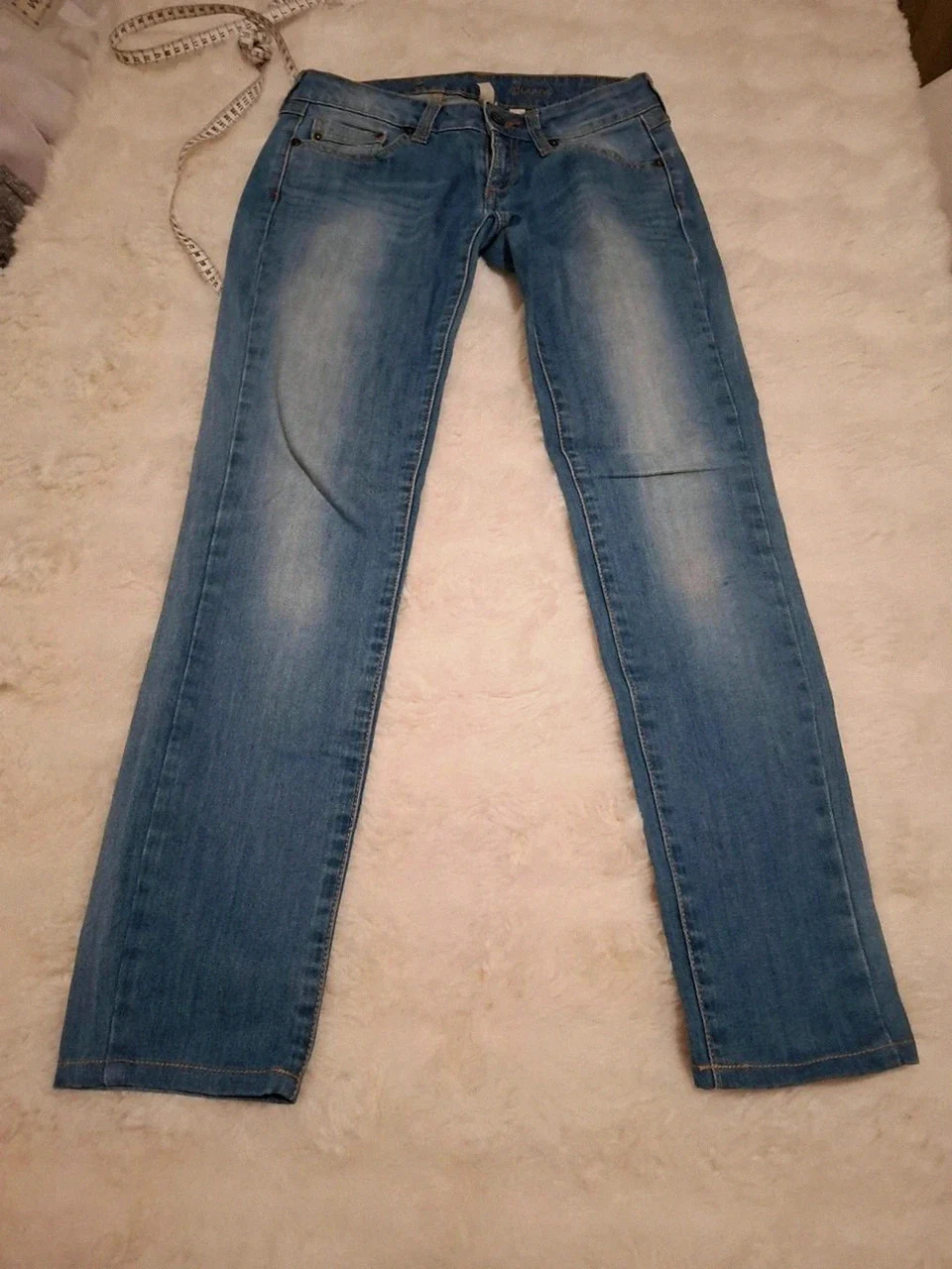 Jean slim bleu délavé Mango - Modèle "Bianca" - Taille 36 (S)