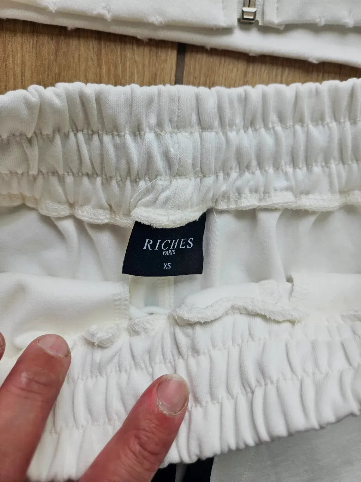 Survêtement blanc col polo manches courtes – Riches Paris – blanc – taille S 3