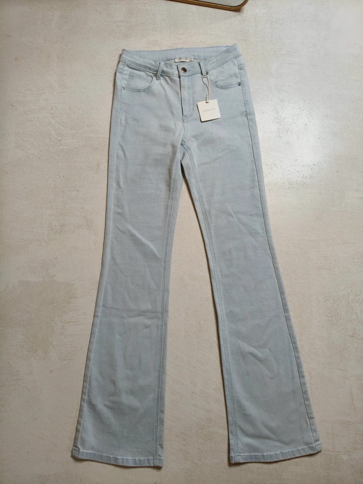 Jeans clair bootcup "Goa Goa" S
