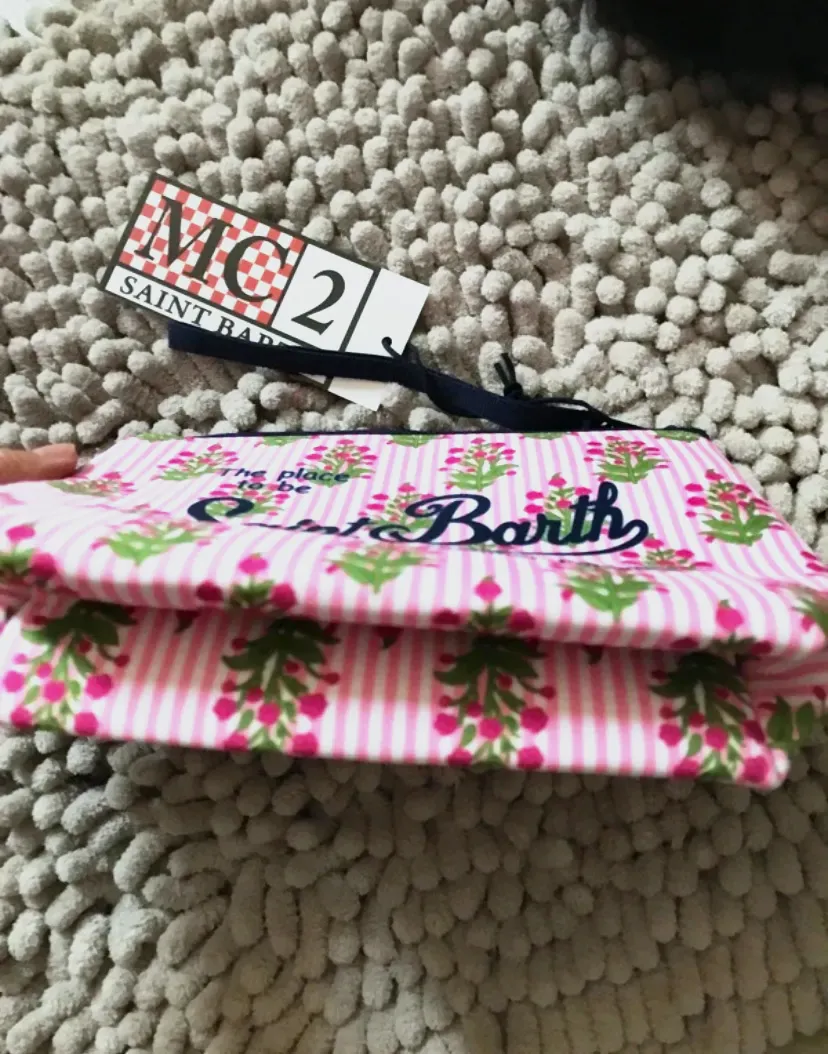 Pochette Saint Barth rose motif floral – COS – rose – taille Taille unique 2