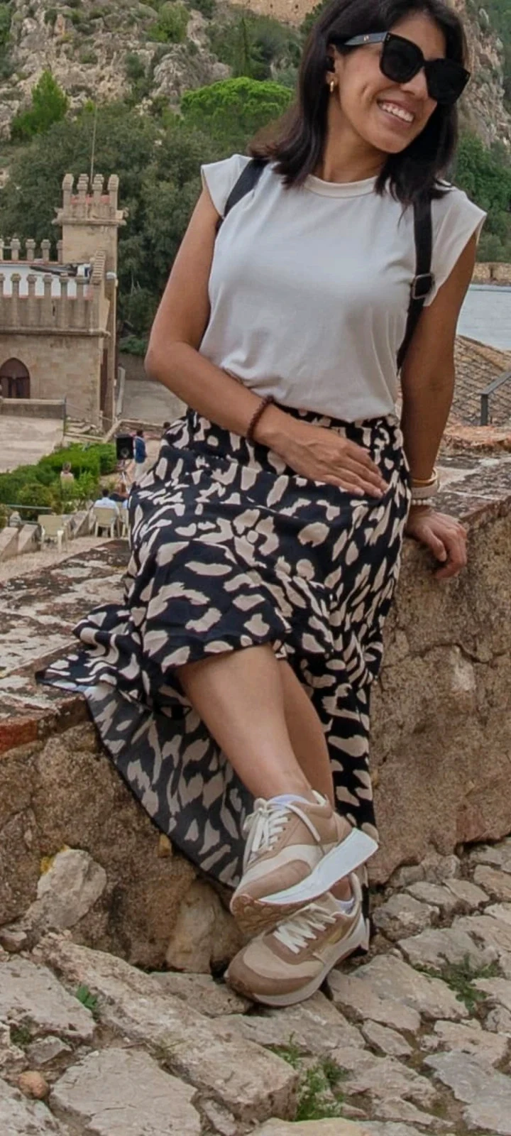 Falda larga asimétrica – Shein – taille S / 36 / 8