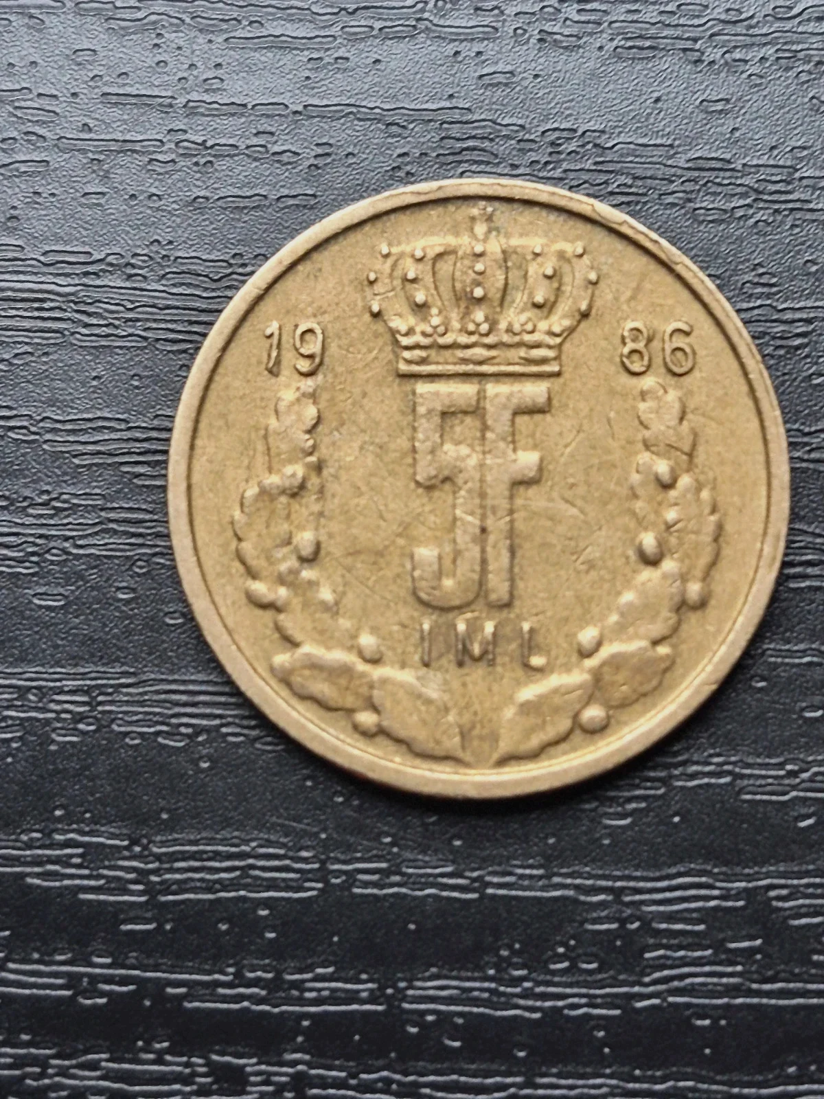 Pièce 5 Francs Luxembourg 1986 - Grand-Duc Jean.