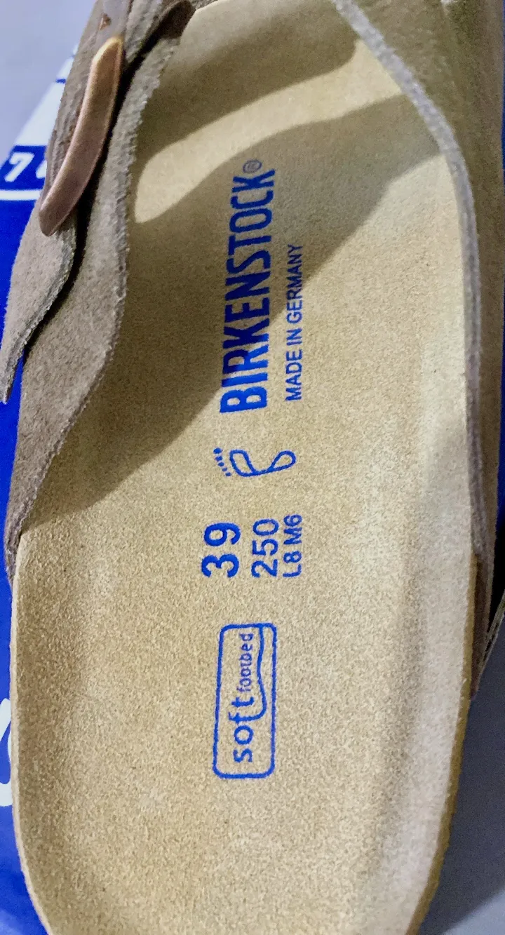 Sandales Birkenstock Arizona Kaki Suède Neuf Taille 39 Authentique – Birkenstock – kaki – taille EU 39 5