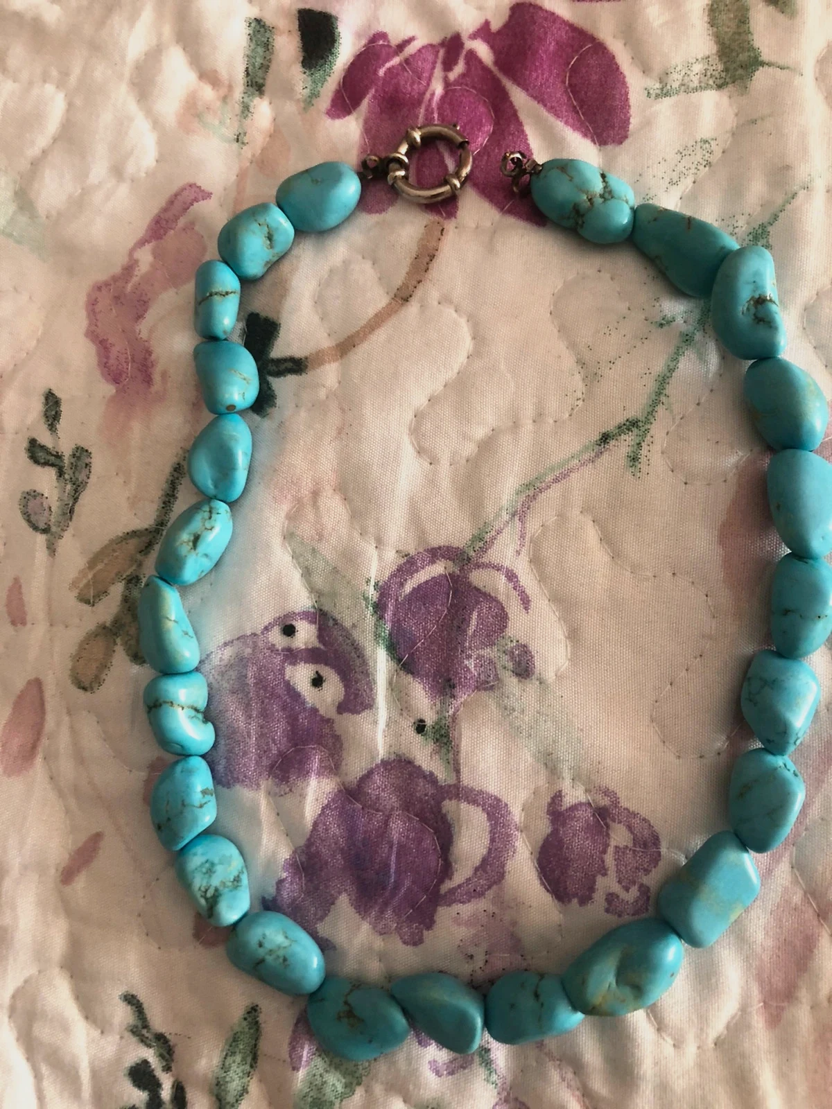 Collar turquesas auténticas