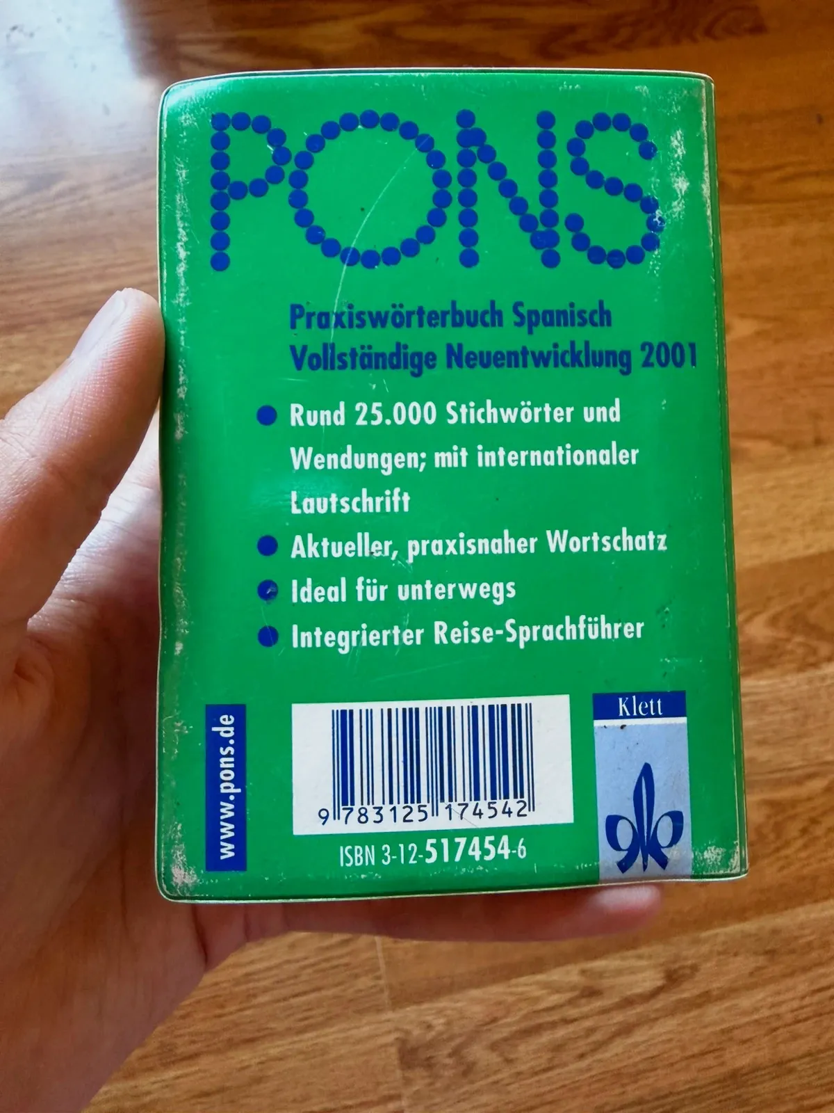 Diccionario Alemán Español de bolsillo PONS Klett 2